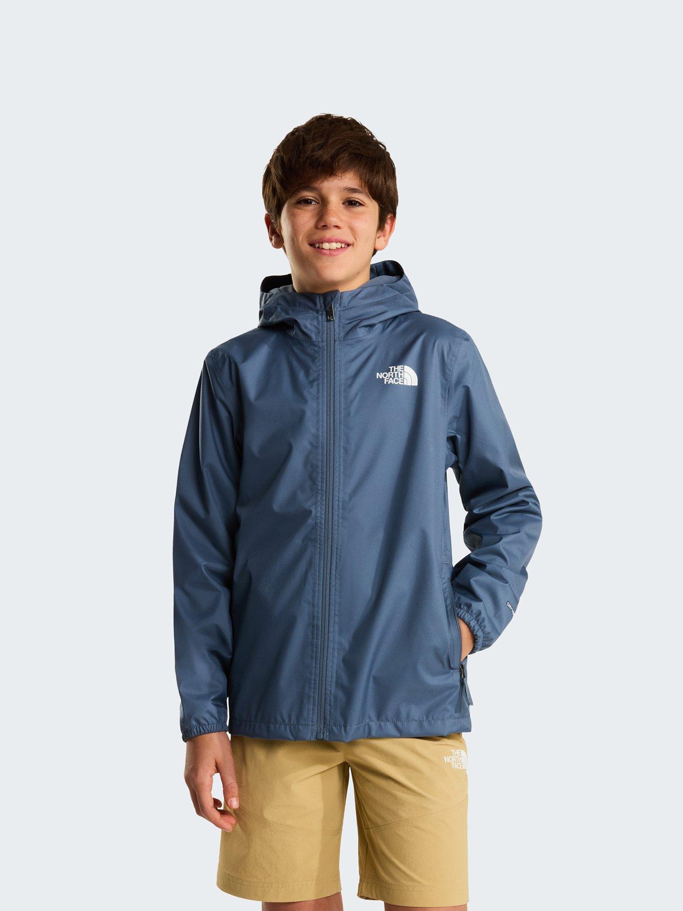 The North Face Junior Unisex Zipline Rain Jacket - Granite Grey