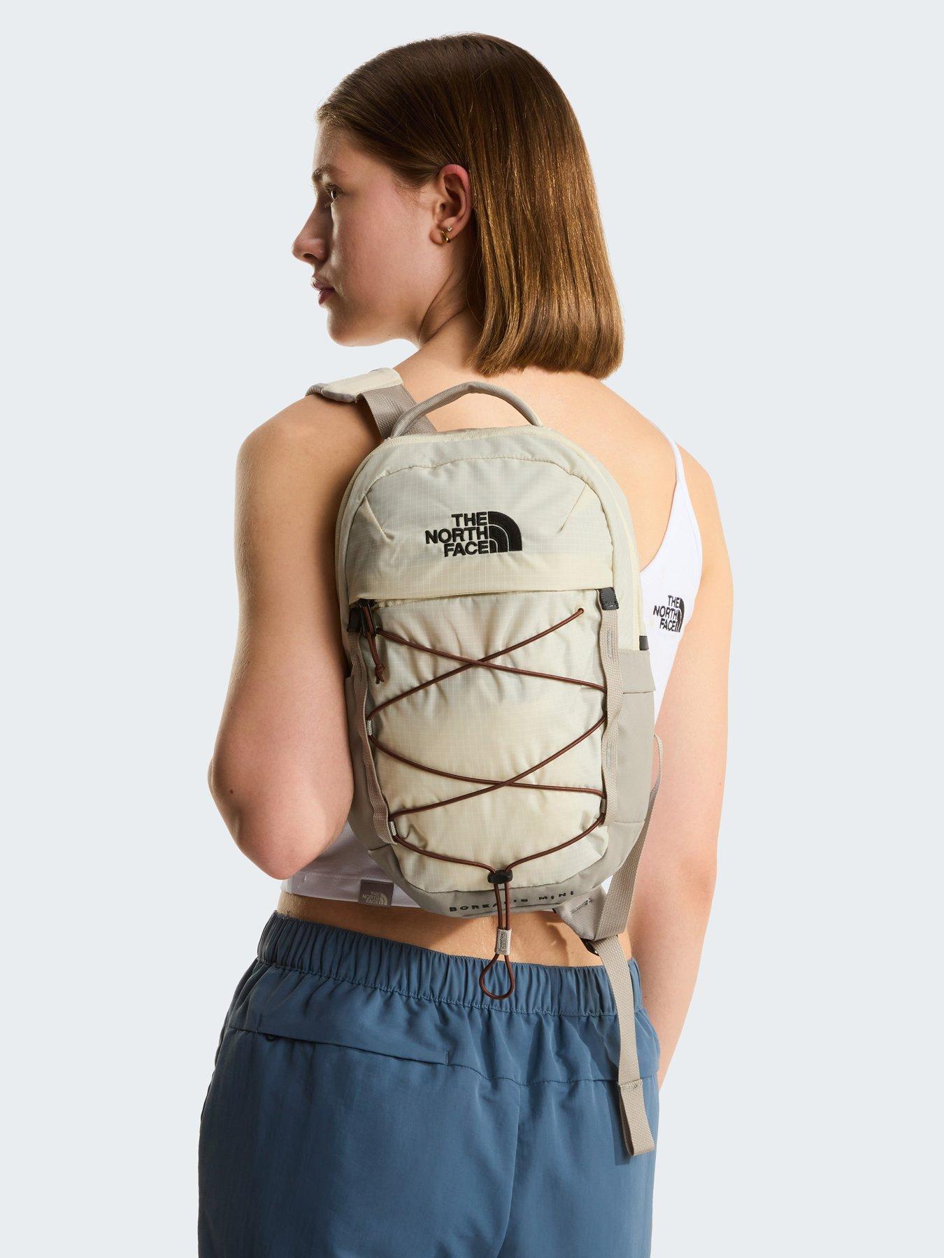 girls' white north face backpack The Women's Isabella Sling in Gardenia Dark Heather Gravel The laptop The North Face Women's Jester