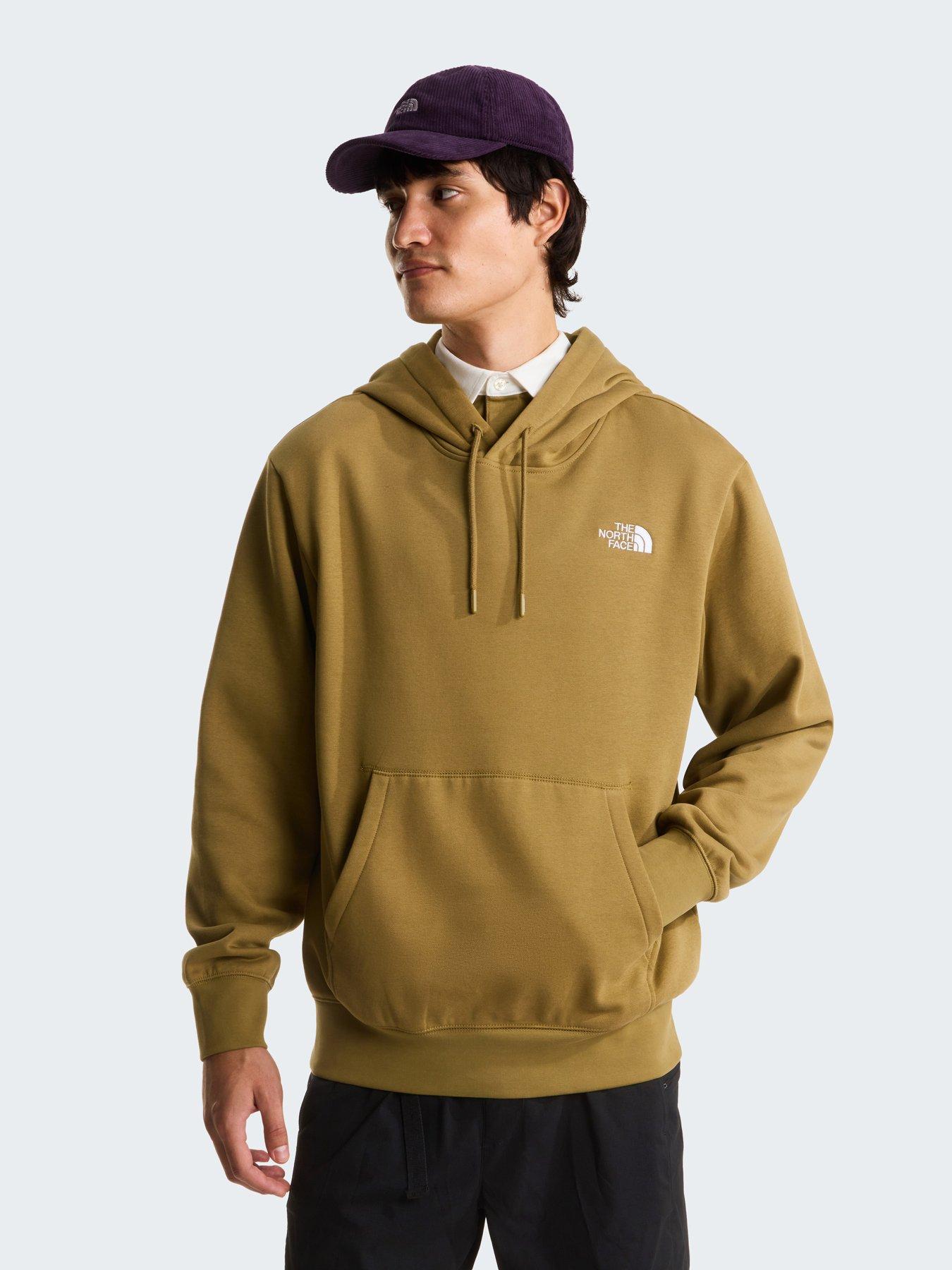 The North Face Mens Essential Relaxed Hoodie, Brown, Size S, Men