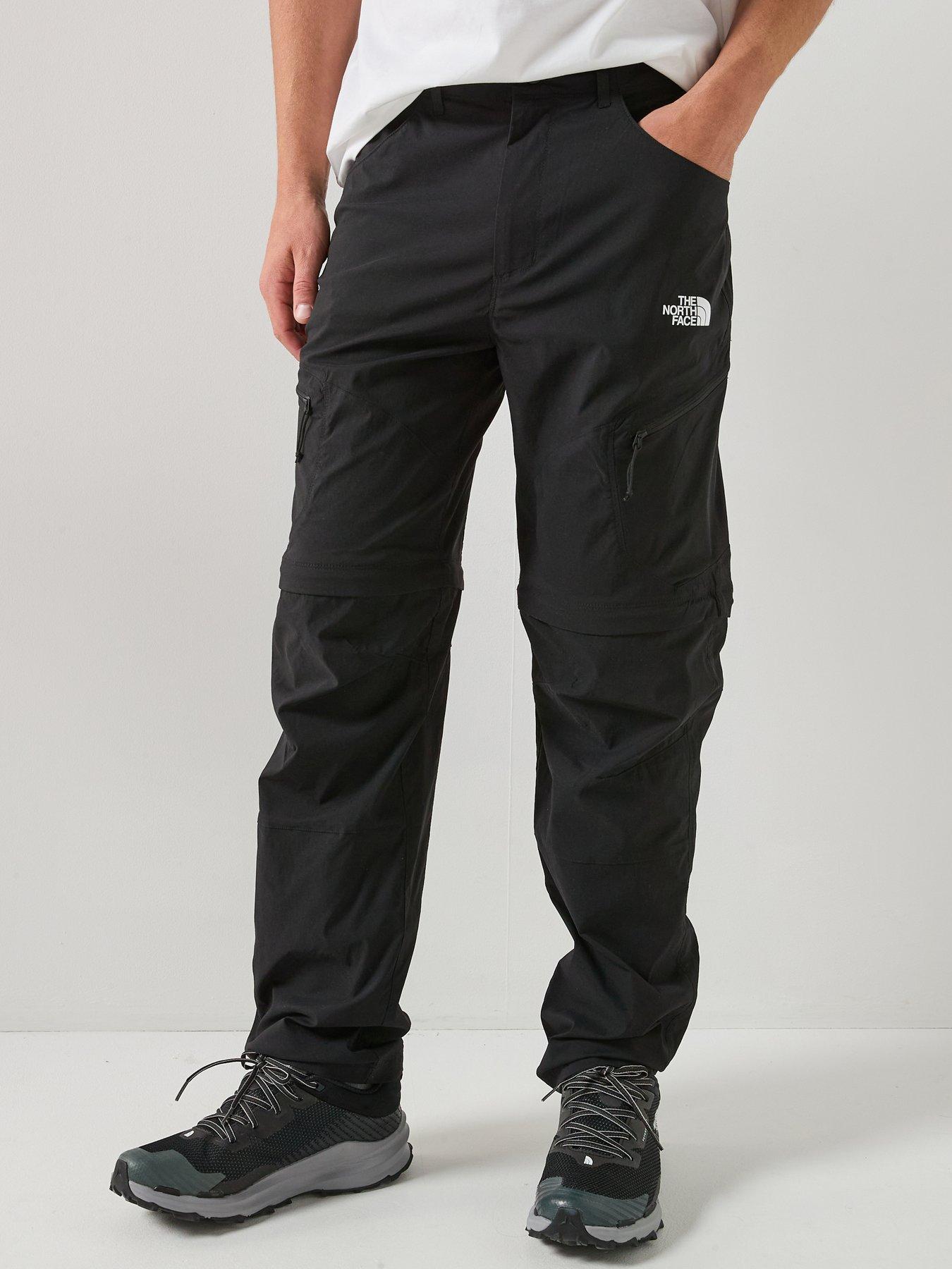 Image 1 of 6 of The North Face Mens Exploration Tapered Regular Convertible Trousers - Black