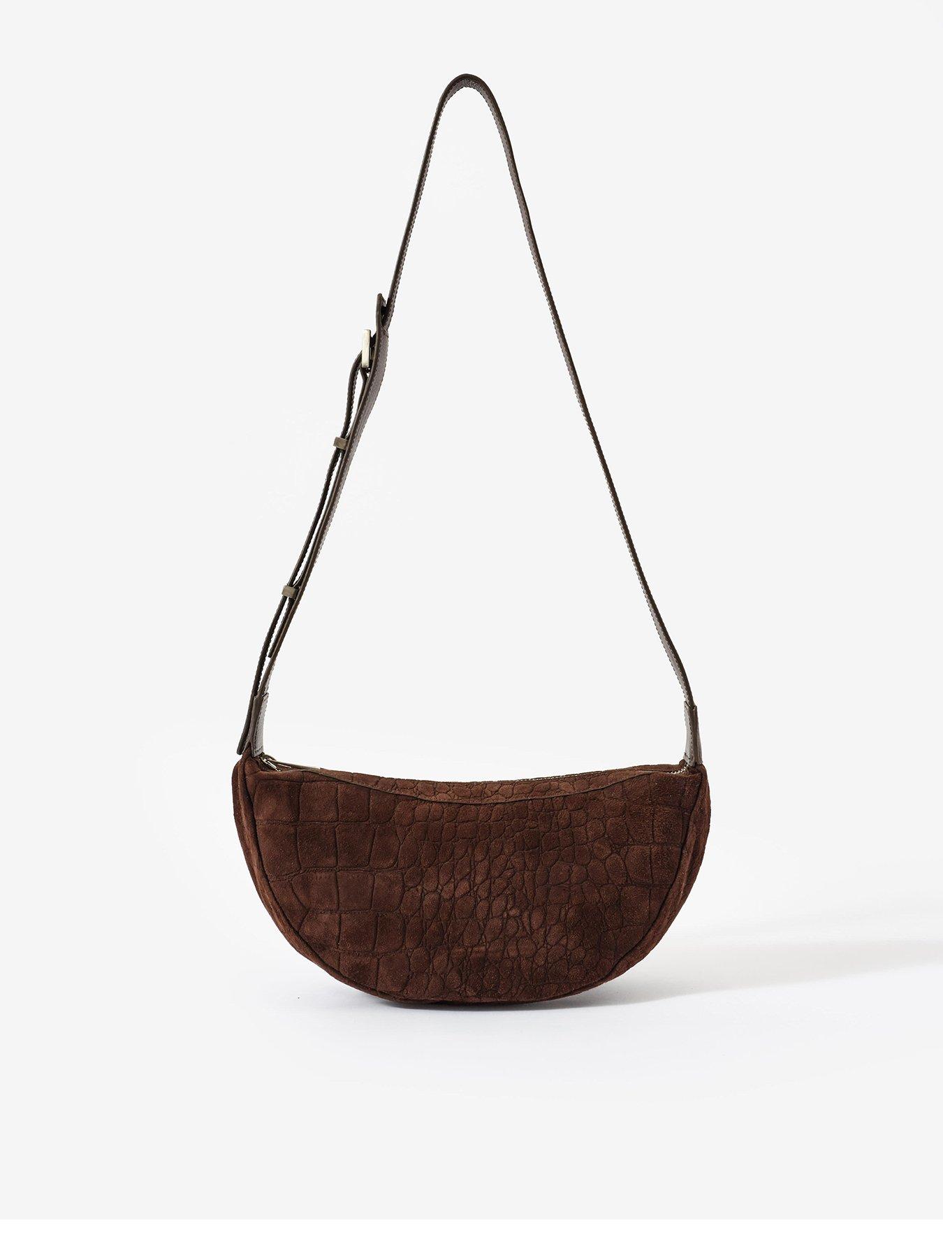 Mint Velvet Dolly Scoop Sling Bag - Brown
