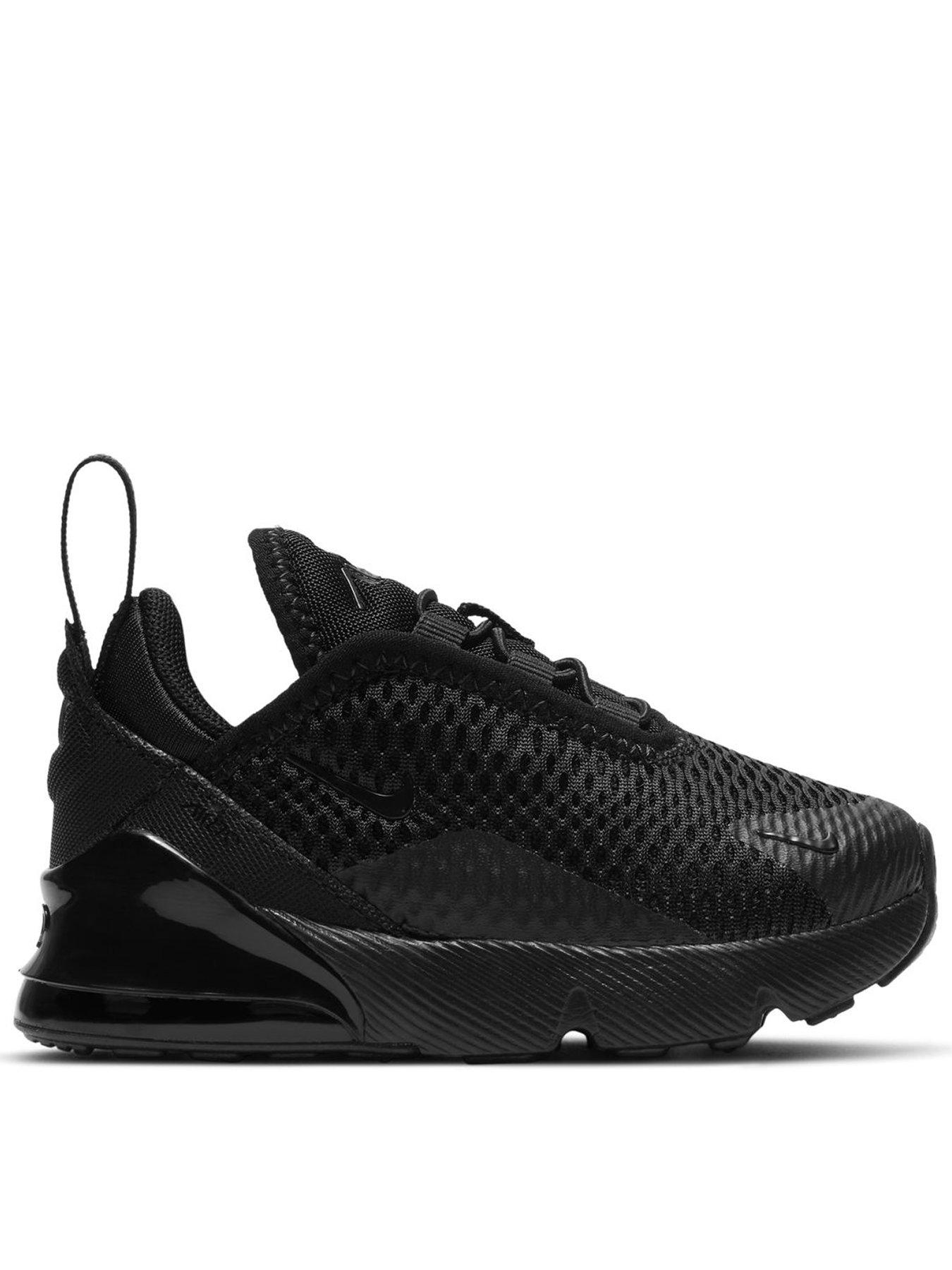 Nike Baby/Toddler Nike Air Max 270 Trainers, Black/Black, Size 2.5 Younger