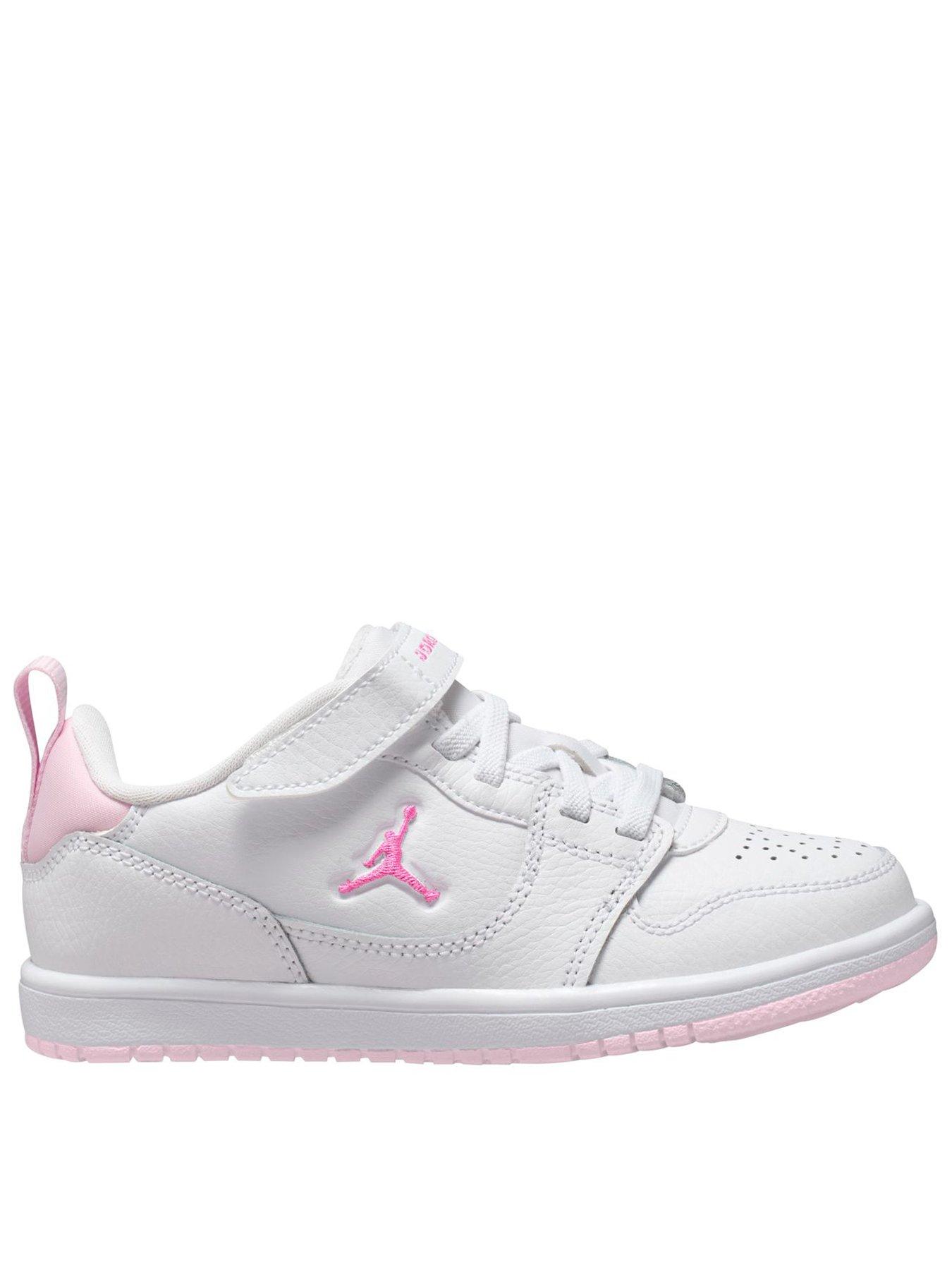 Jordan Nike Little Kids Access Court Low Shoes - White