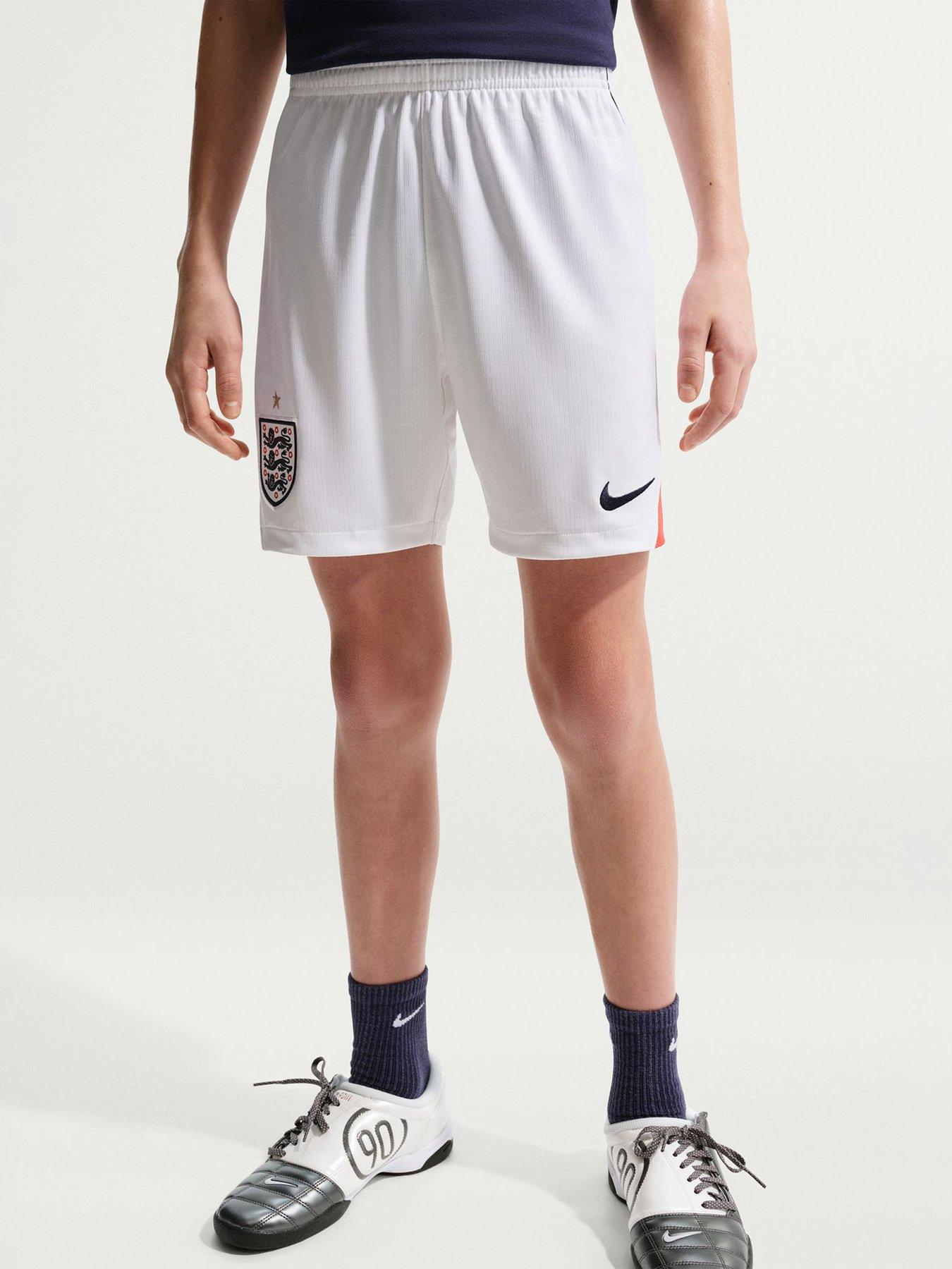 Nike Older Kids England 2026 Dri-FIT Stadium Home Shorts - White, White/Speed Red/Obsidian/Obsid, Size M