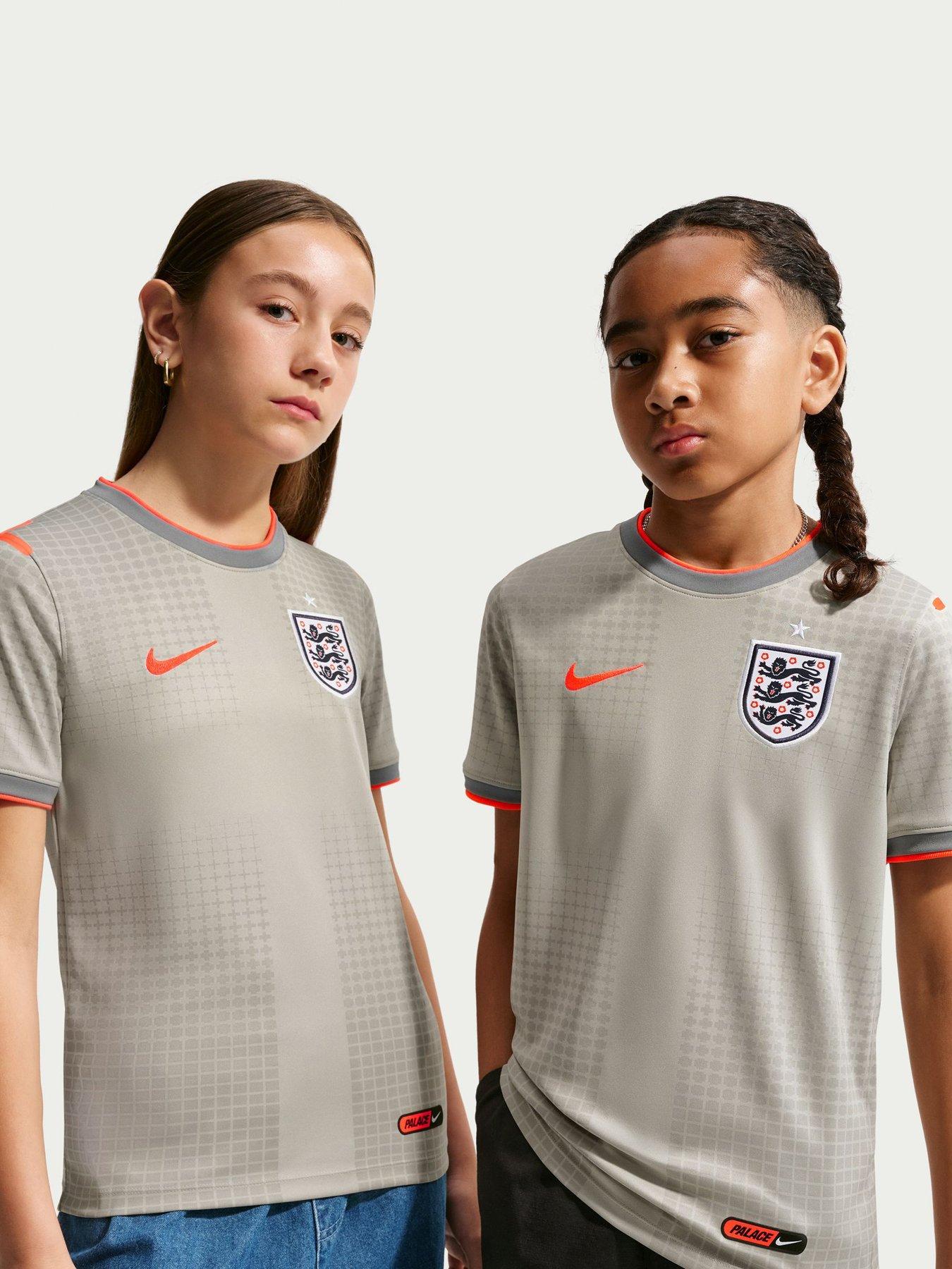 Image 1 of 5 of Nike England X Palace Big Kids Pre Match Top - Grey