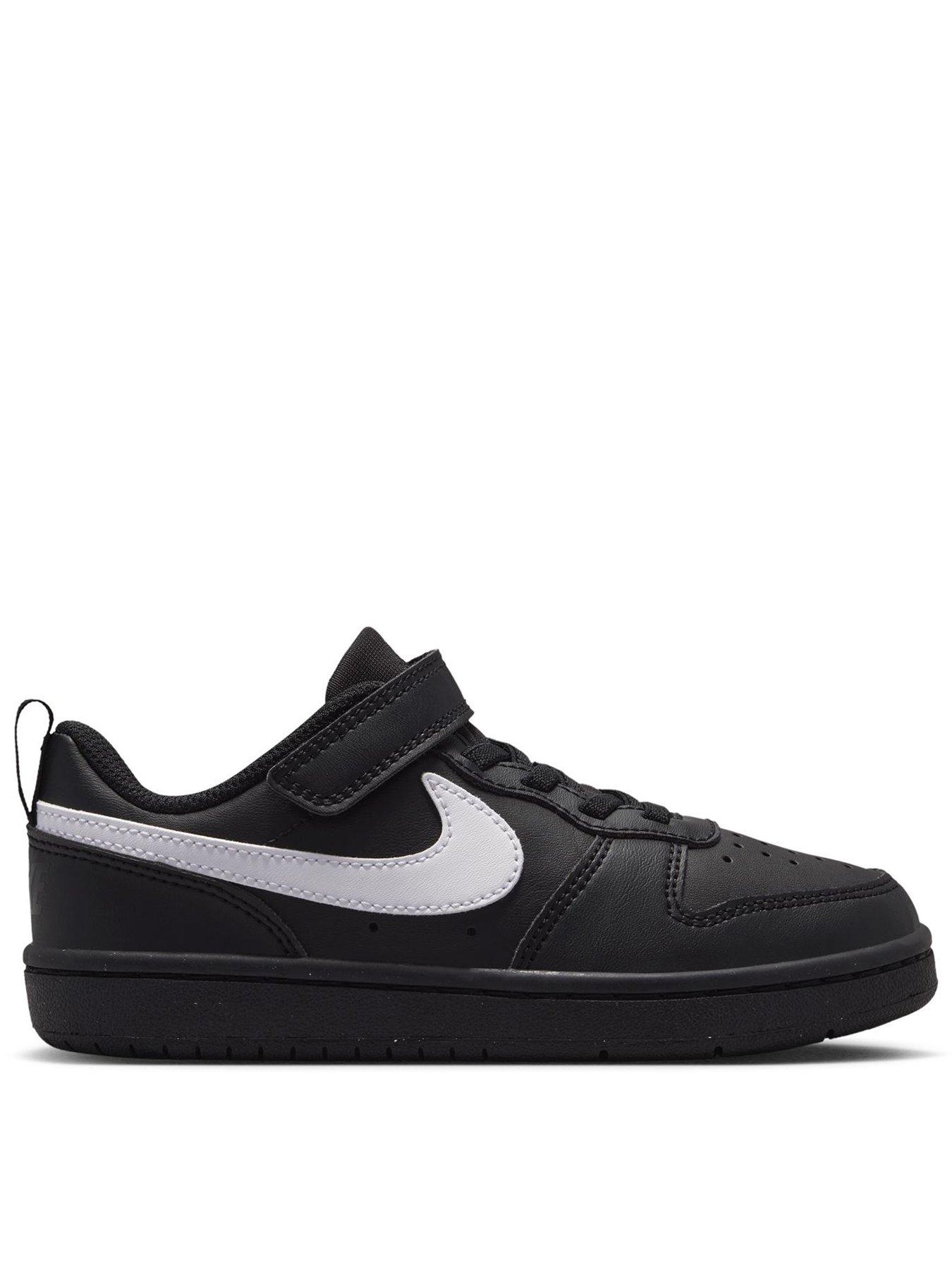 Nike Little Kids Nike Court Borough Low Recraft Trainers - Black