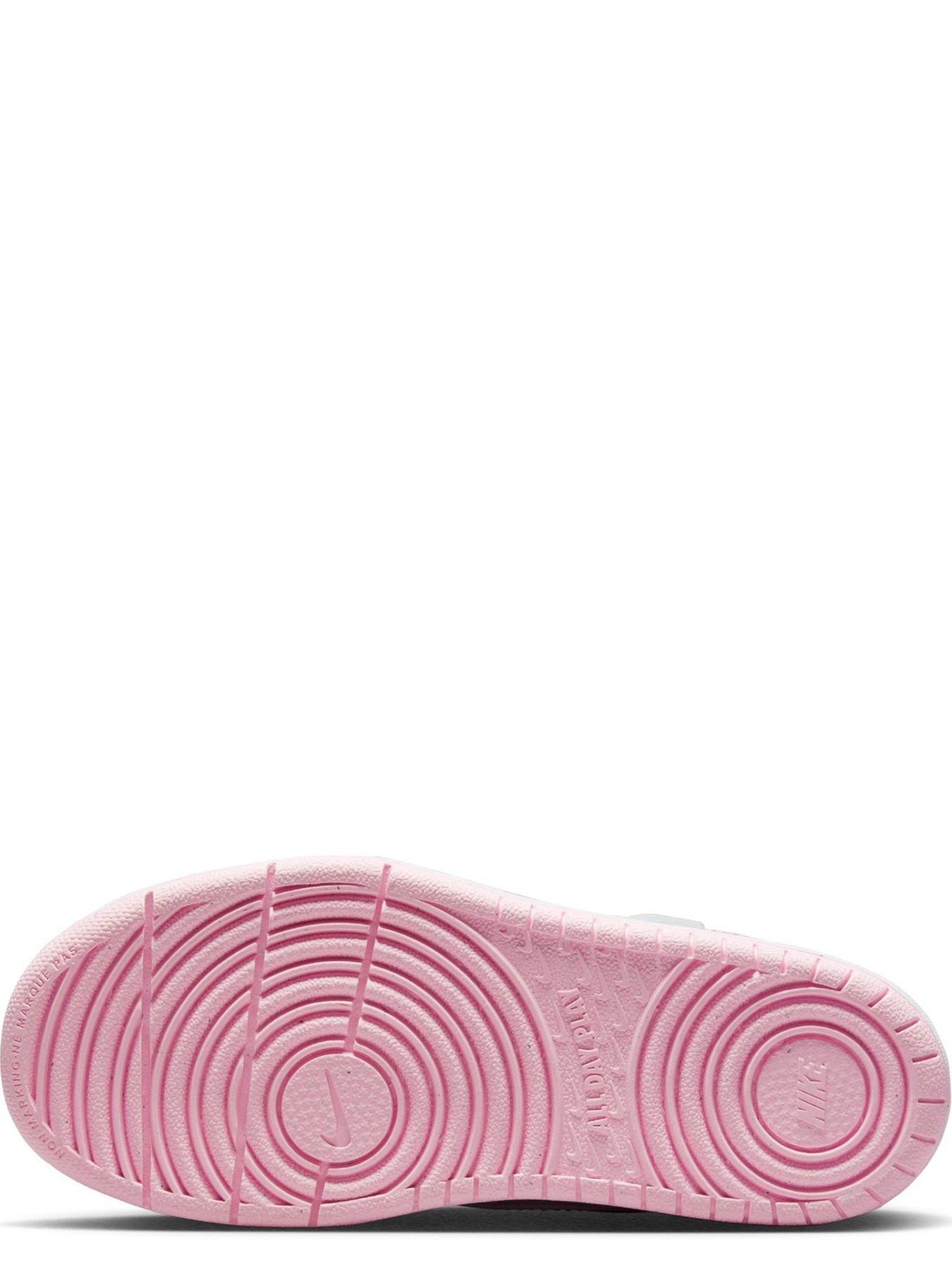 Image 5 of 8 of Nike Little Kids' Court Borough Low Recraft Trainers - White/Pink