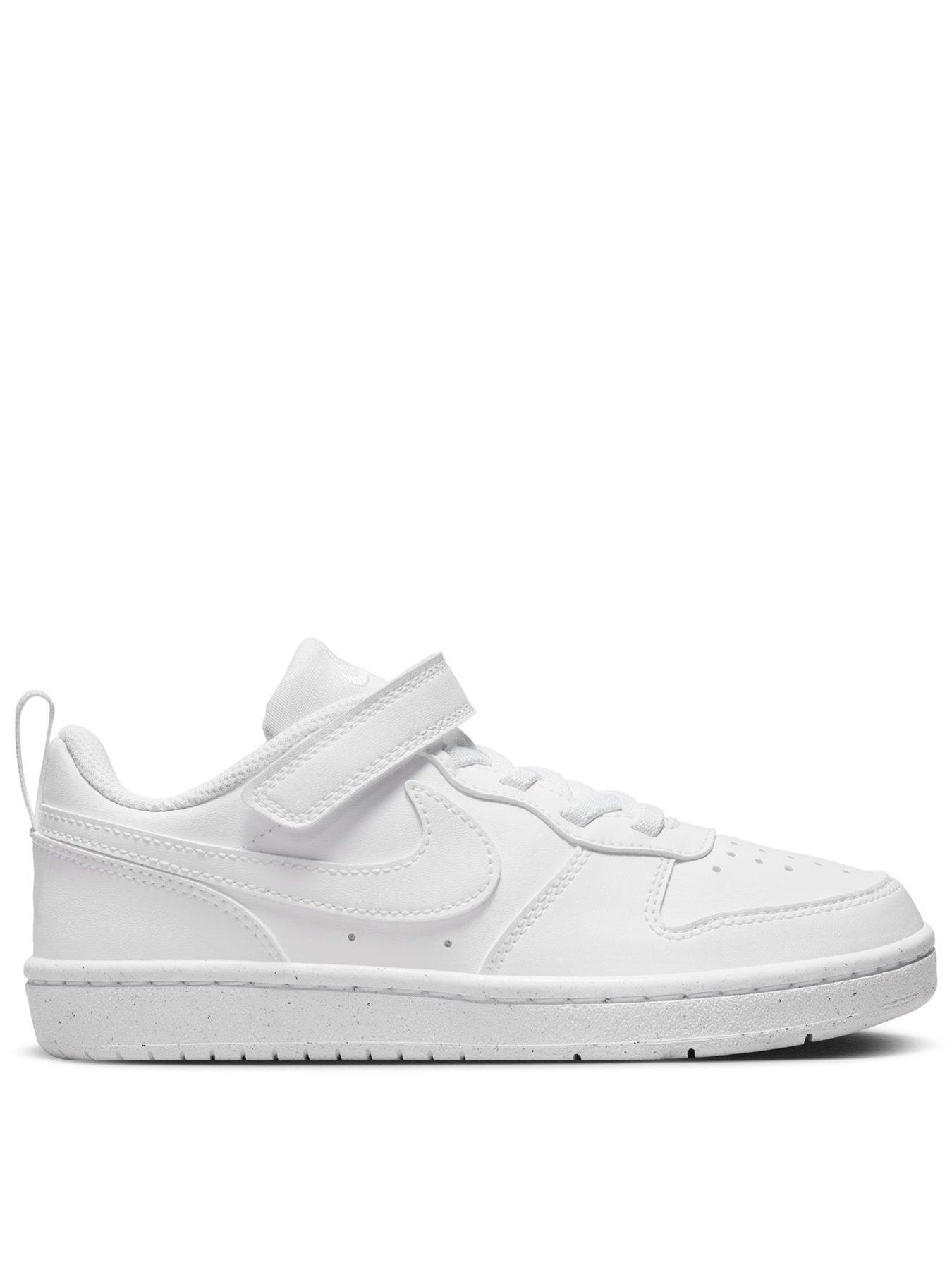 Nike Little Kids' Court Borough Low Recraft Trainers - White