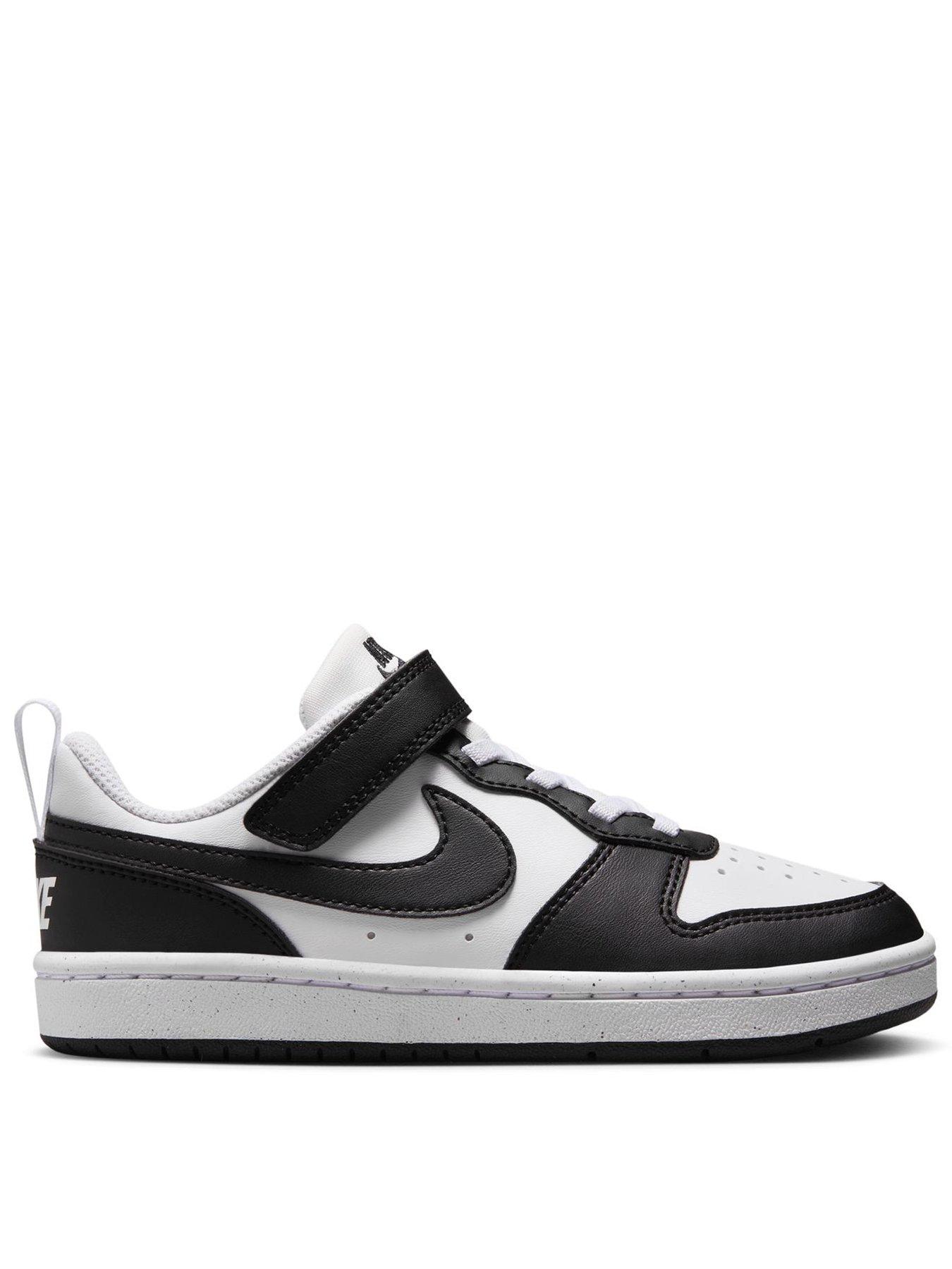 Image 1 of 8 of Nike Little Kids' Court Borough Low Recraft Trainers - White