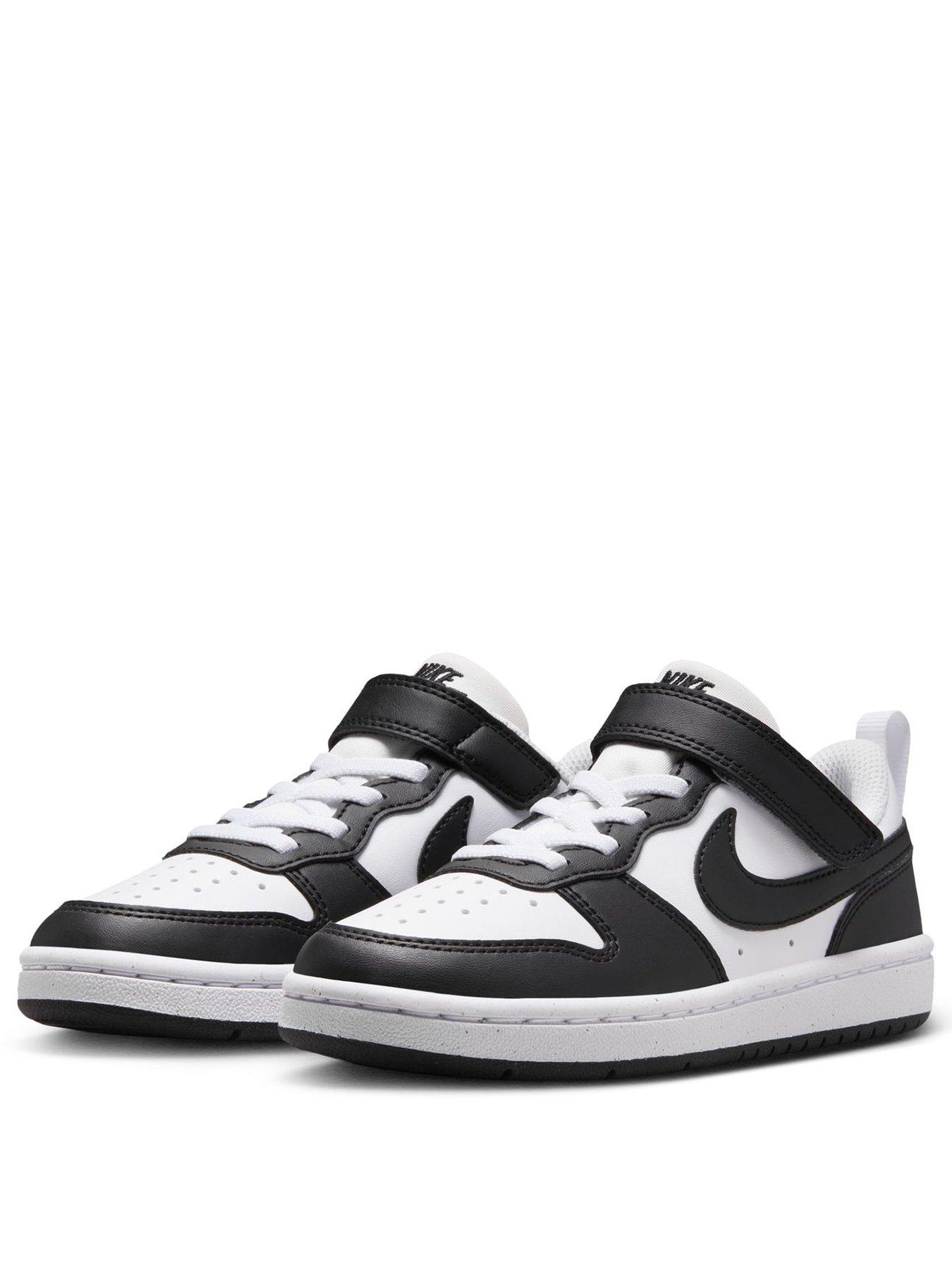 Image 2 of 8 of Nike Little Kids' Court Borough Low Recraft Trainers - White