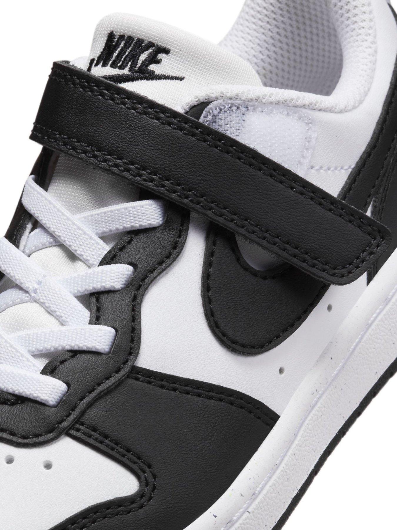Image 6 of 8 of Nike Little Kids' Court Borough Low Recraft Trainers - White