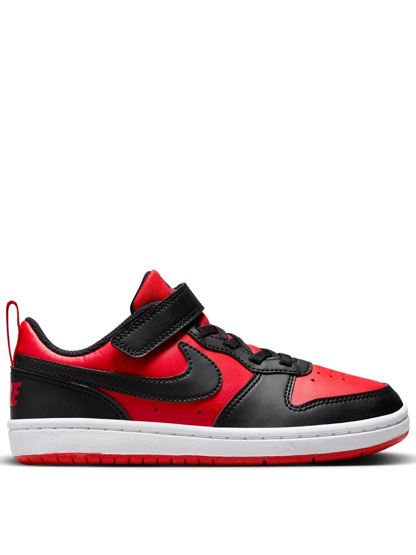 Nike Little Kids Nike Court Borough Low Recraft Trainers - Red