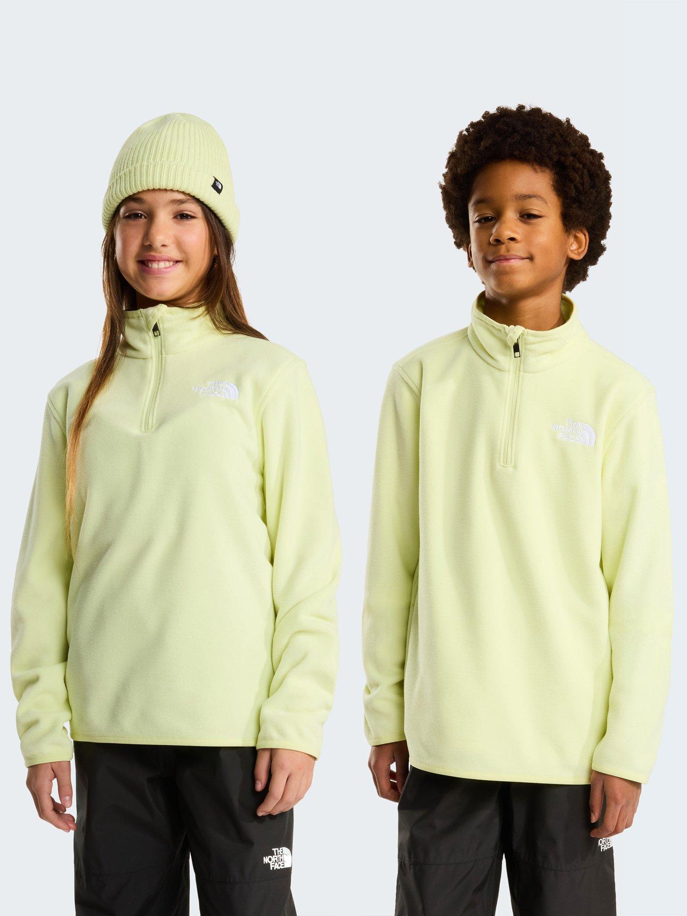 The North Face Junior Girls Teen Glacier 1/4 Zip Fleece, Yellow, Size Xs=6 Years
