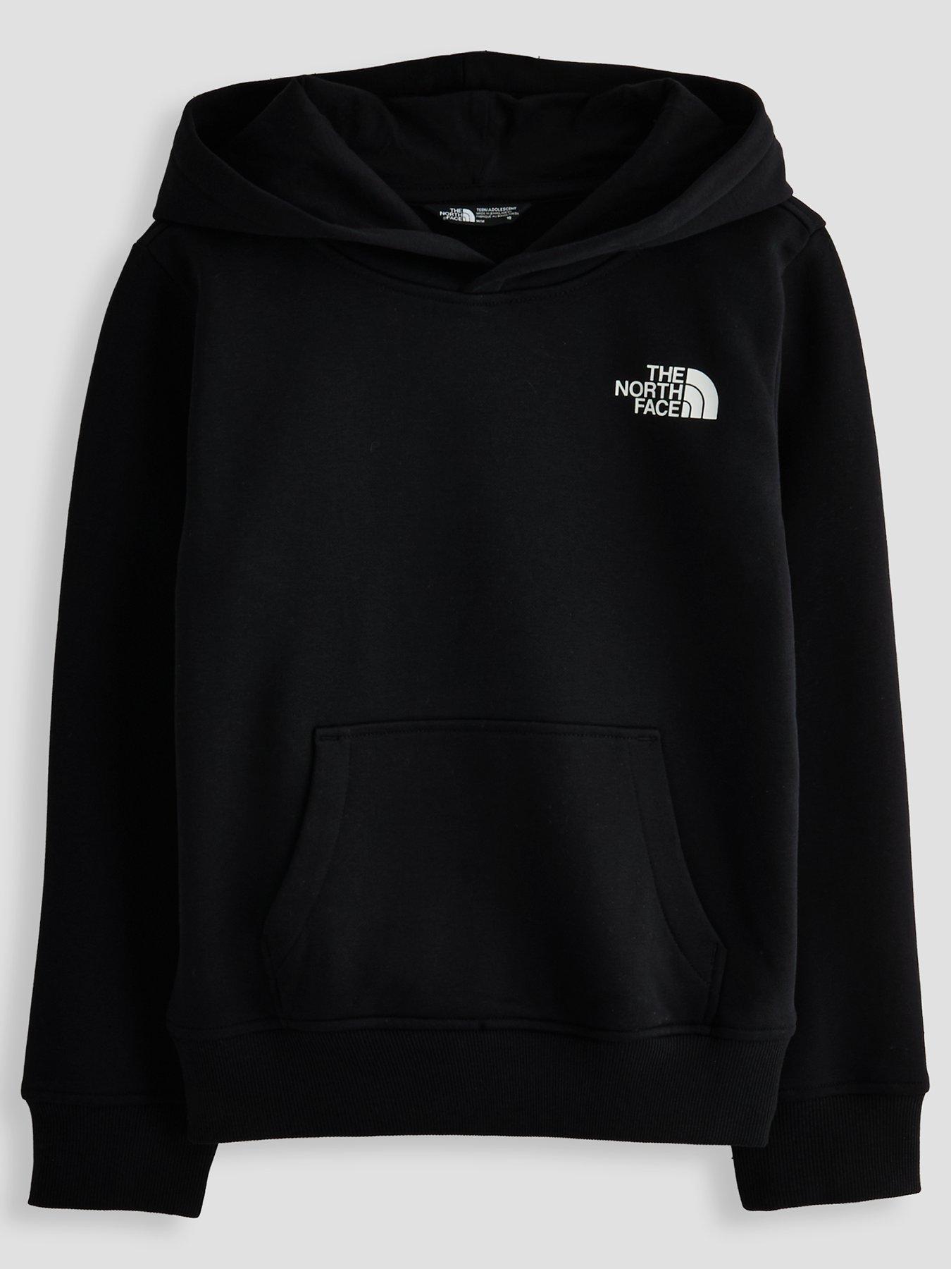 The North Face Junior Boys Box Never Stop Exploring Hoodie - Black