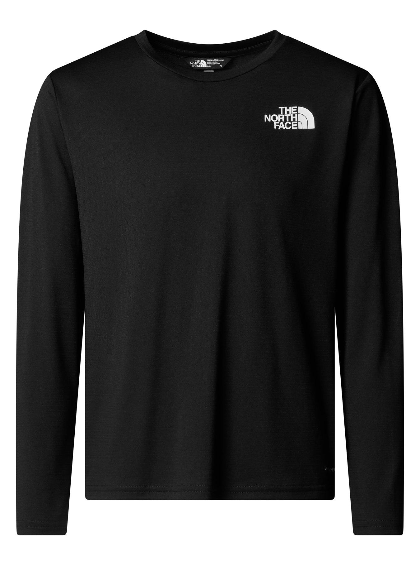 The North Face Junior Boys 24/7 Long Sleeve T-Shirt - Black