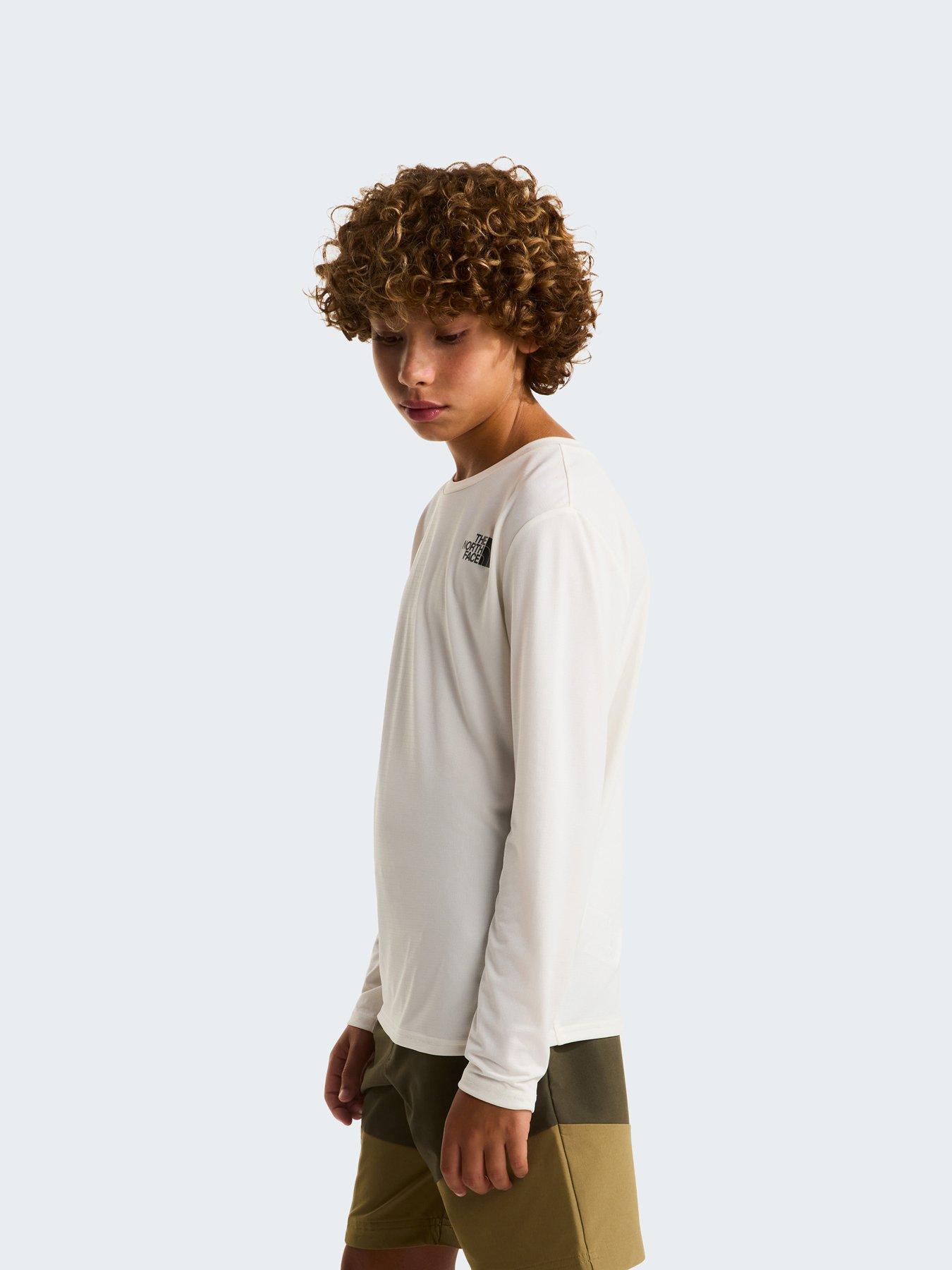 The North Face Junior Boys 24/7 Long Sleeve T-Shirt - White