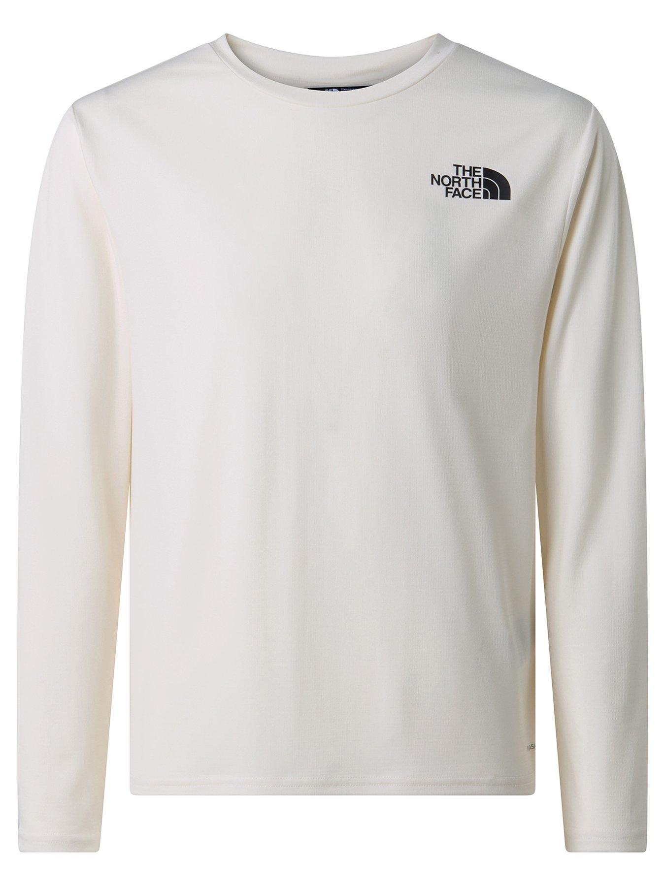 Image 2 of 5 of The North Face Junior Boys 24/7 Long Sleeve T-Shirt - White