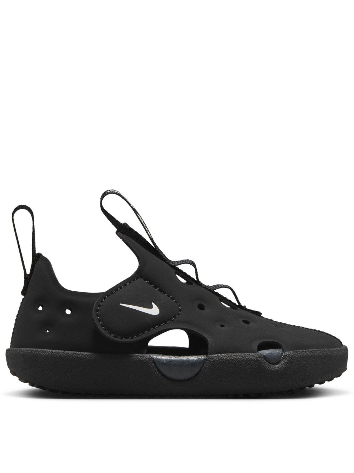 Nike Baby/Toddler Sunray Protect 4 Sandals, Black/White-Anthracite, Size 3.5 Younger