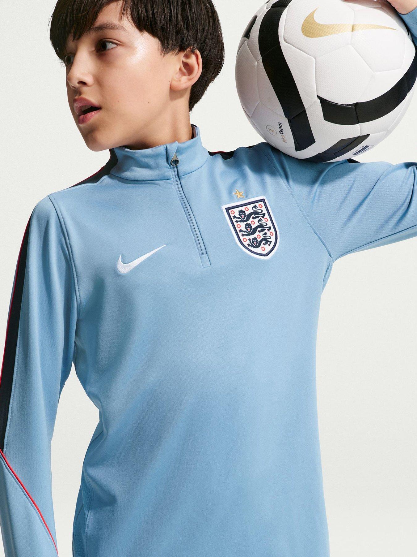 Image 1 of 7 of Nike Older Kids England Strike Drill Top &ndash; Blue