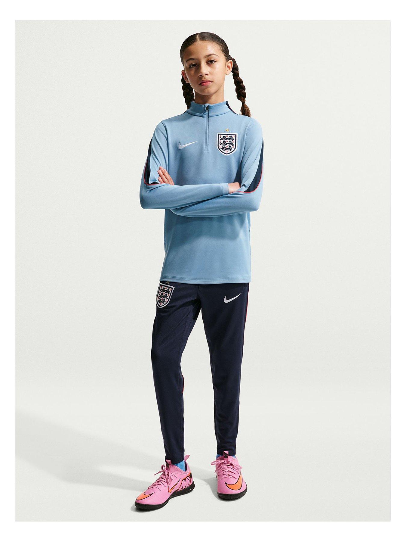 Image 2 of 7 of Nike Older Kids England Strike Drill Top &ndash; Blue