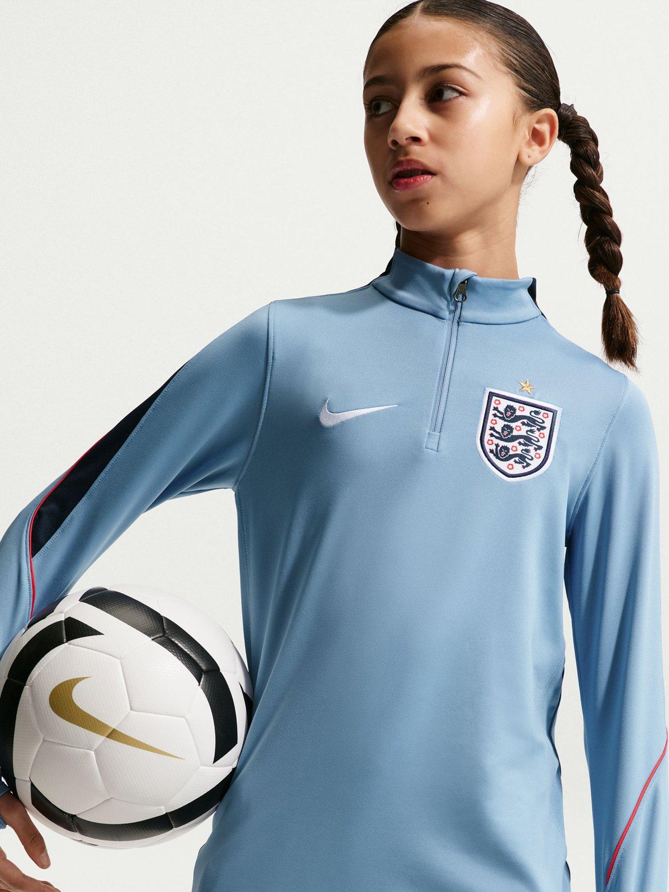 Image 5 of 7 of Nike Older Kids England Strike Drill Top &ndash; Blue