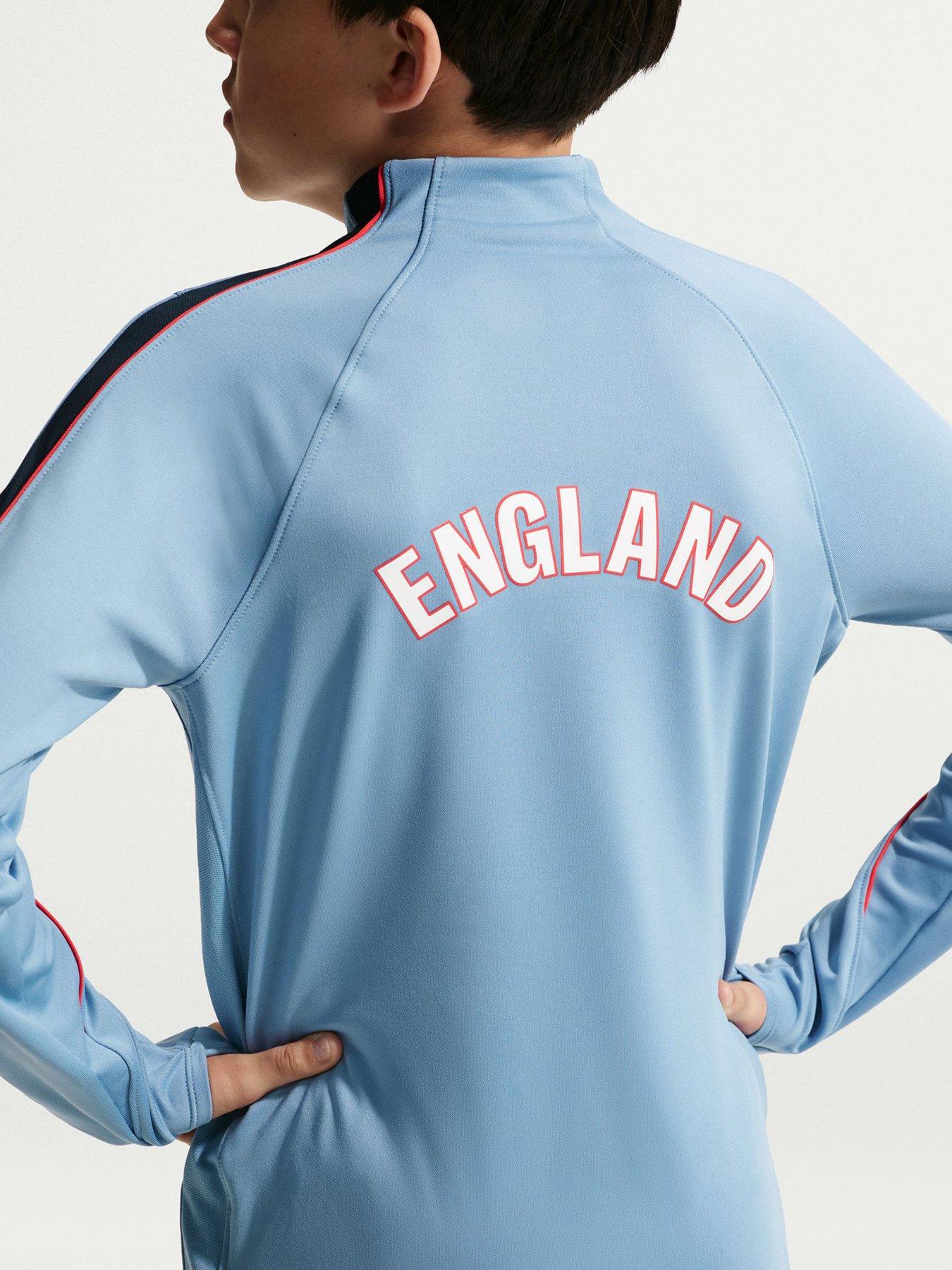 Image 6 of 7 of Nike Older Kids England Strike Drill Top &ndash; Blue