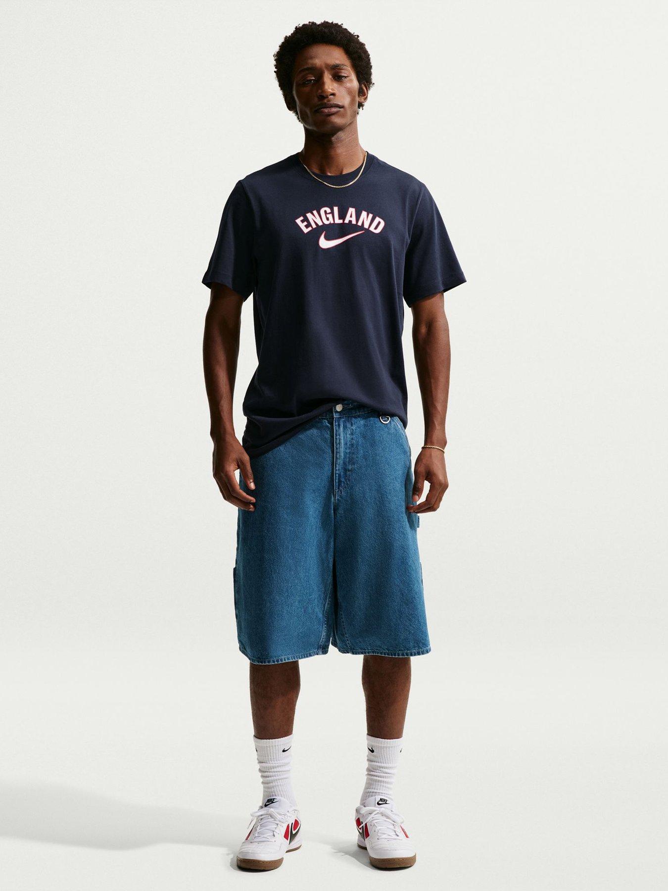 Image 3 of 5 of Nike Men&rsquo;s England Word T-Shirt &ndash; Navy
