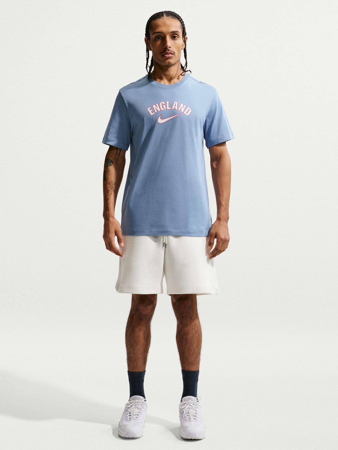 Image 3 of 5 of Nike Men&rsquo;s England Word T-Shirt &ndash; Blue