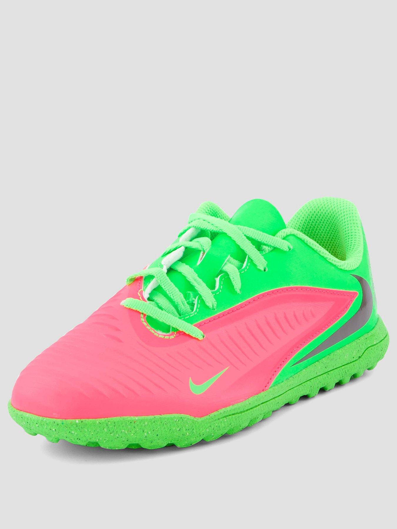 Image 2 of 7 of Nike Youth Phantom 6 Low Academy Erling Haaland Astro Turf Football Boots - Green