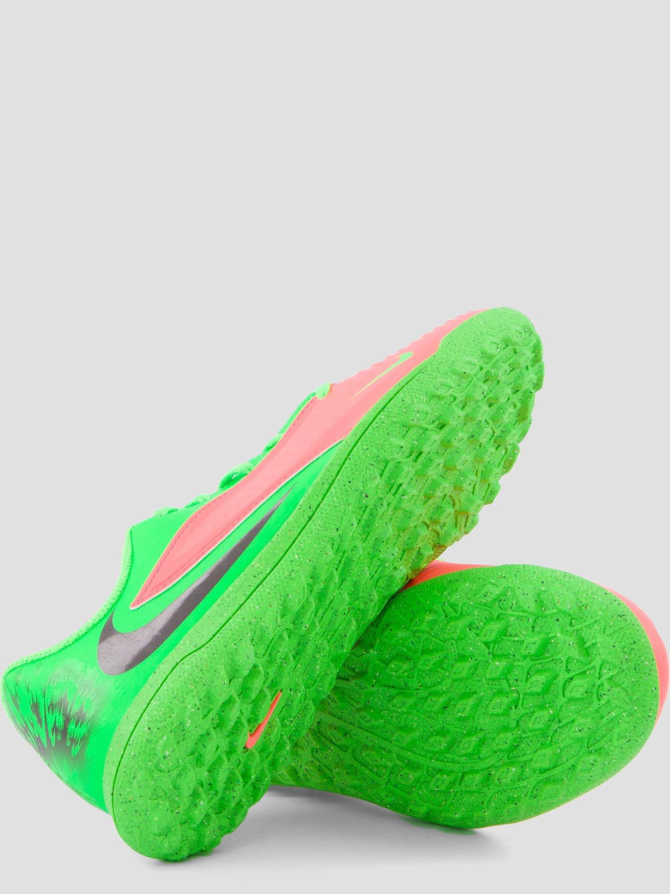 Image 4 of 7 of Nike Youth Phantom 6 Low Academy Erling Haaland Astro Turf Football Boots - Green