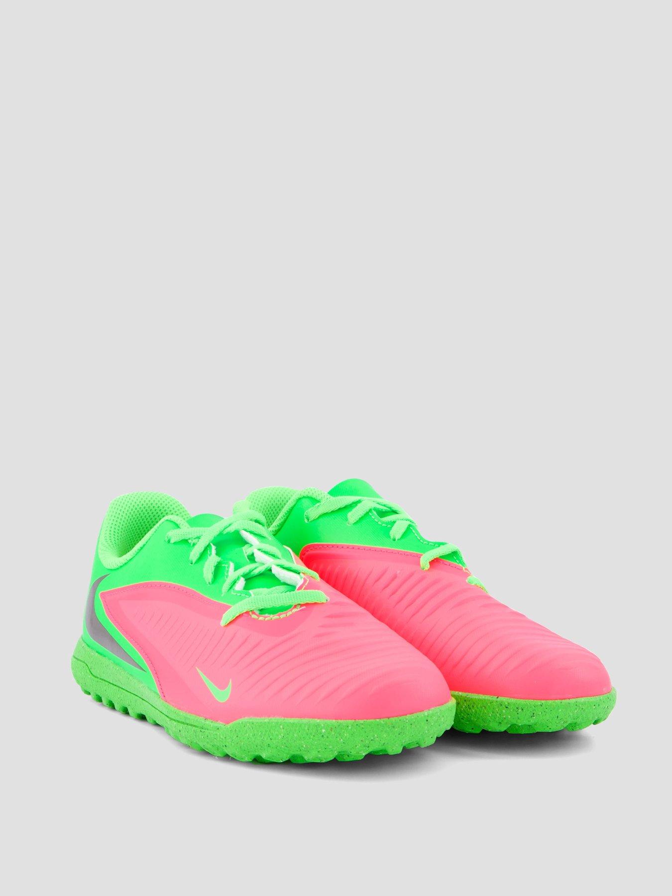 Image 6 of 7 of Nike Youth Phantom 6 Low Academy Erling Haaland Astro Turf Football Boots - Green