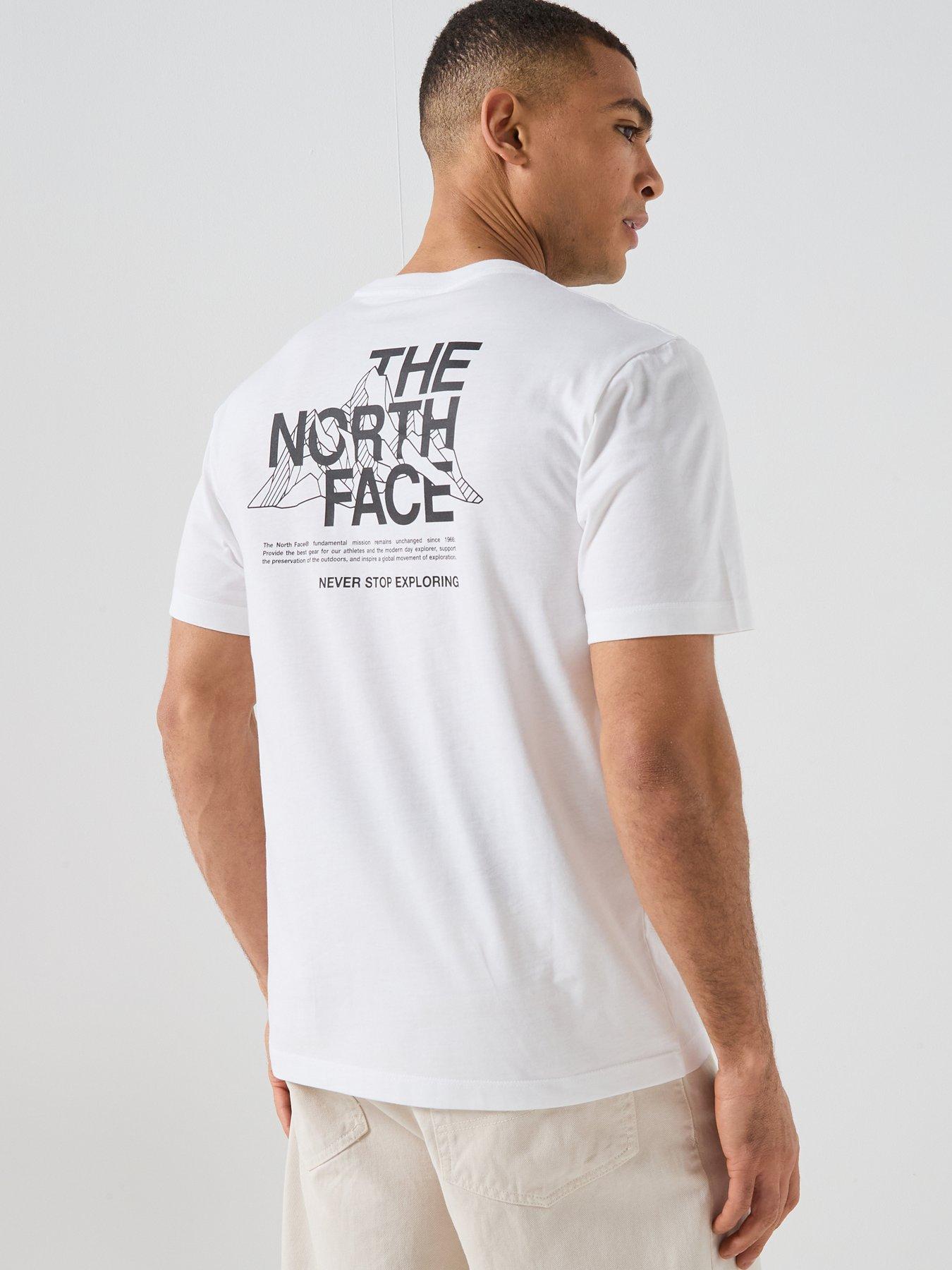 The North Face Mens Mountain Sketch Graphic T-Shirt - White