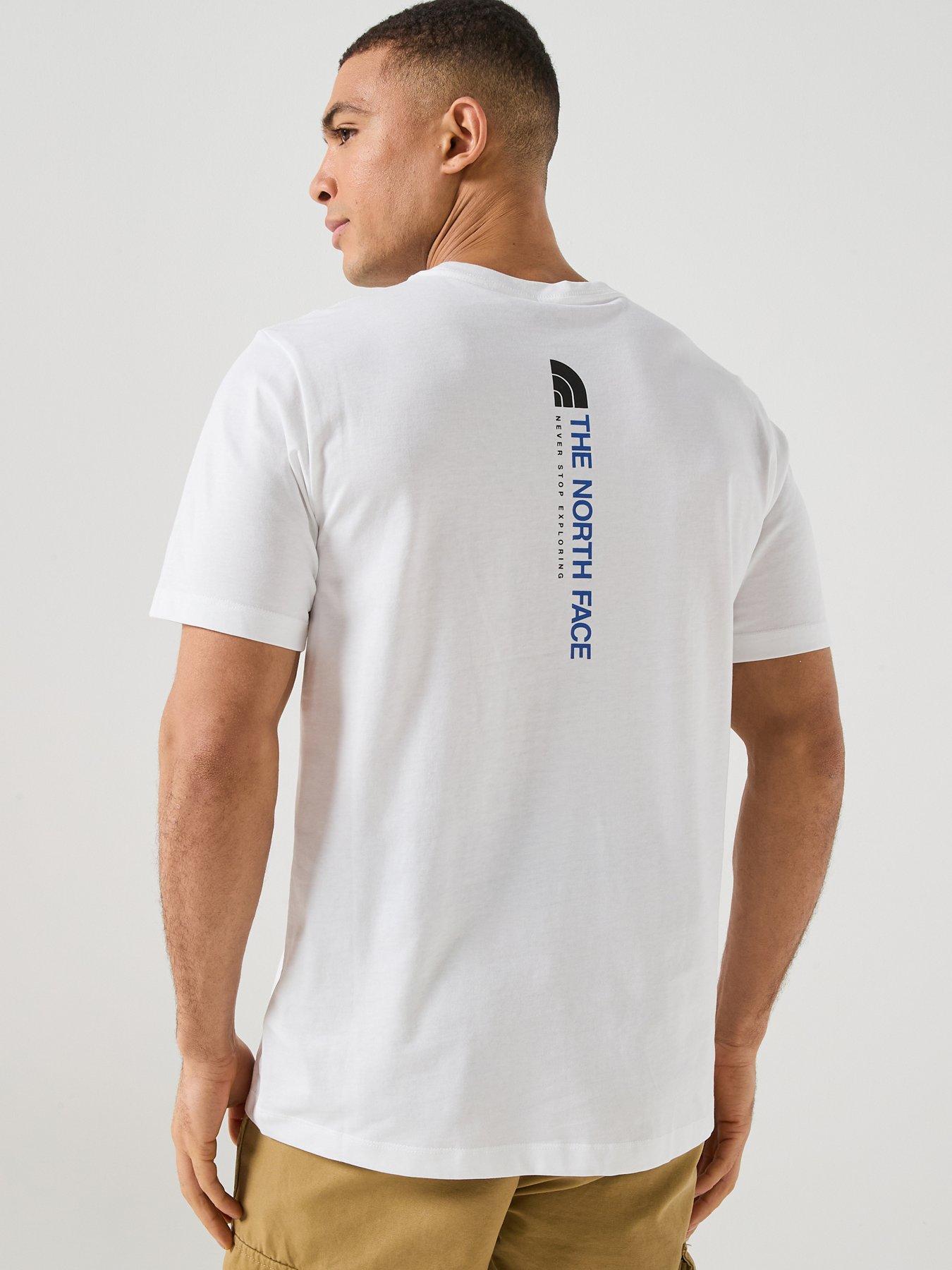 The North Face Mens Vertical Logo Graphic T-Shirt, White, Size Xl, Men