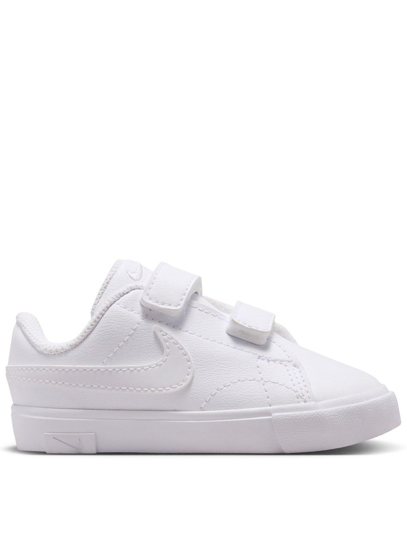 Nike Baby/Toddler Tennis Essential Trainers, White/White-White, Size 2.5 Younger