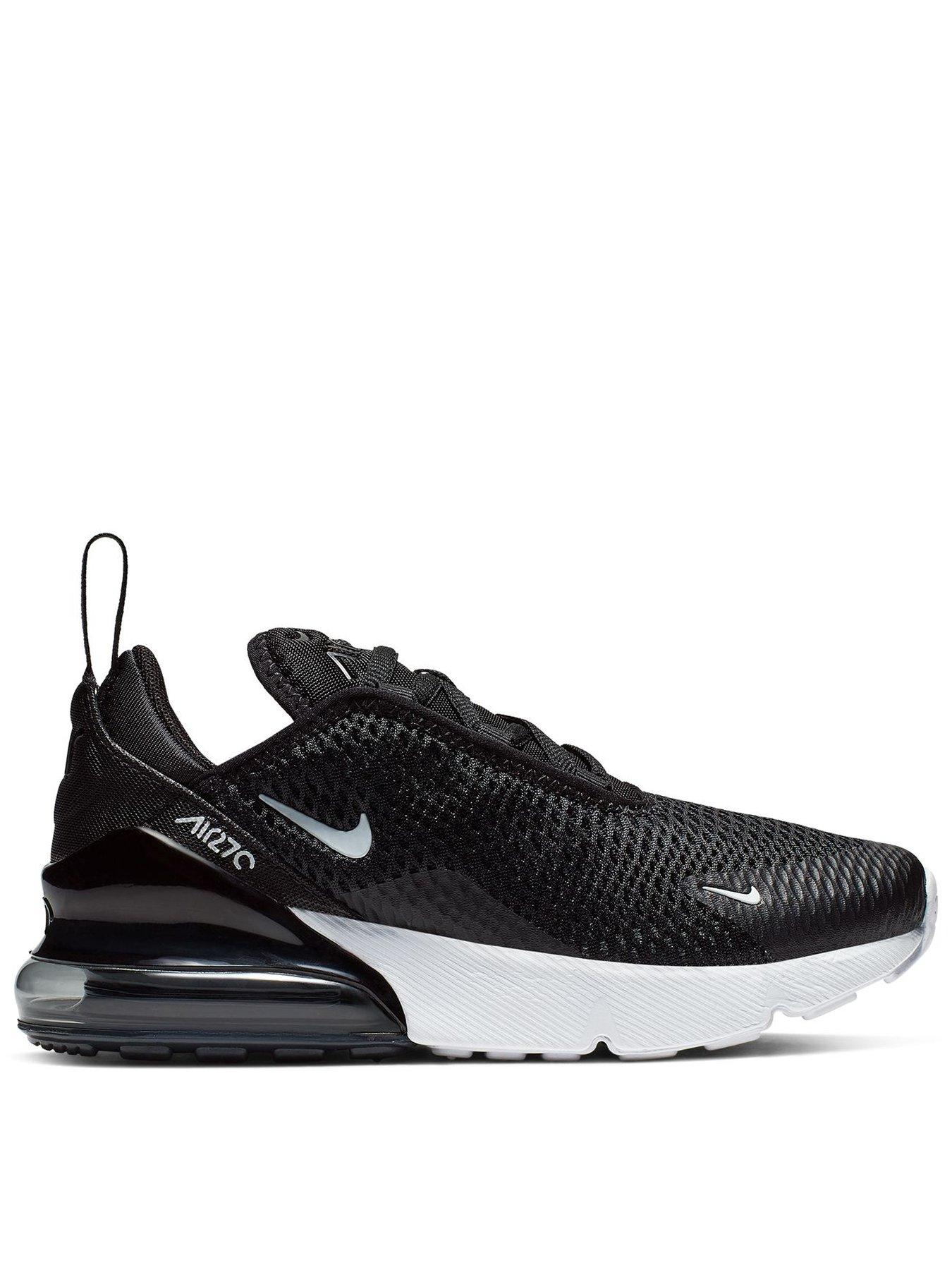 Nike Little Kids Nike Air Max 270 Trainers, Black/White-Anthracite, Size 10 Younger