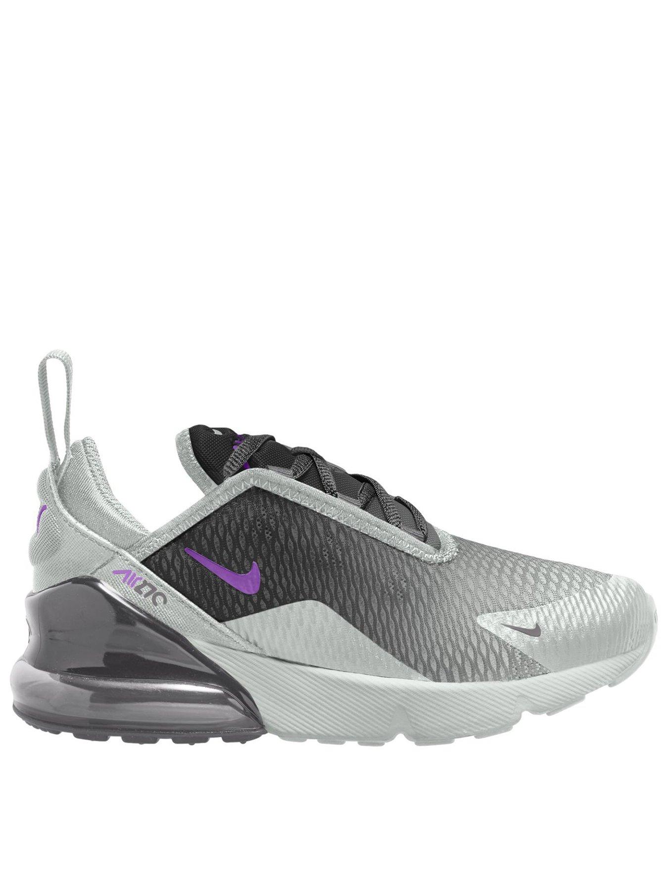 Nike Little Kids Air Max 270 Shoes - Grey