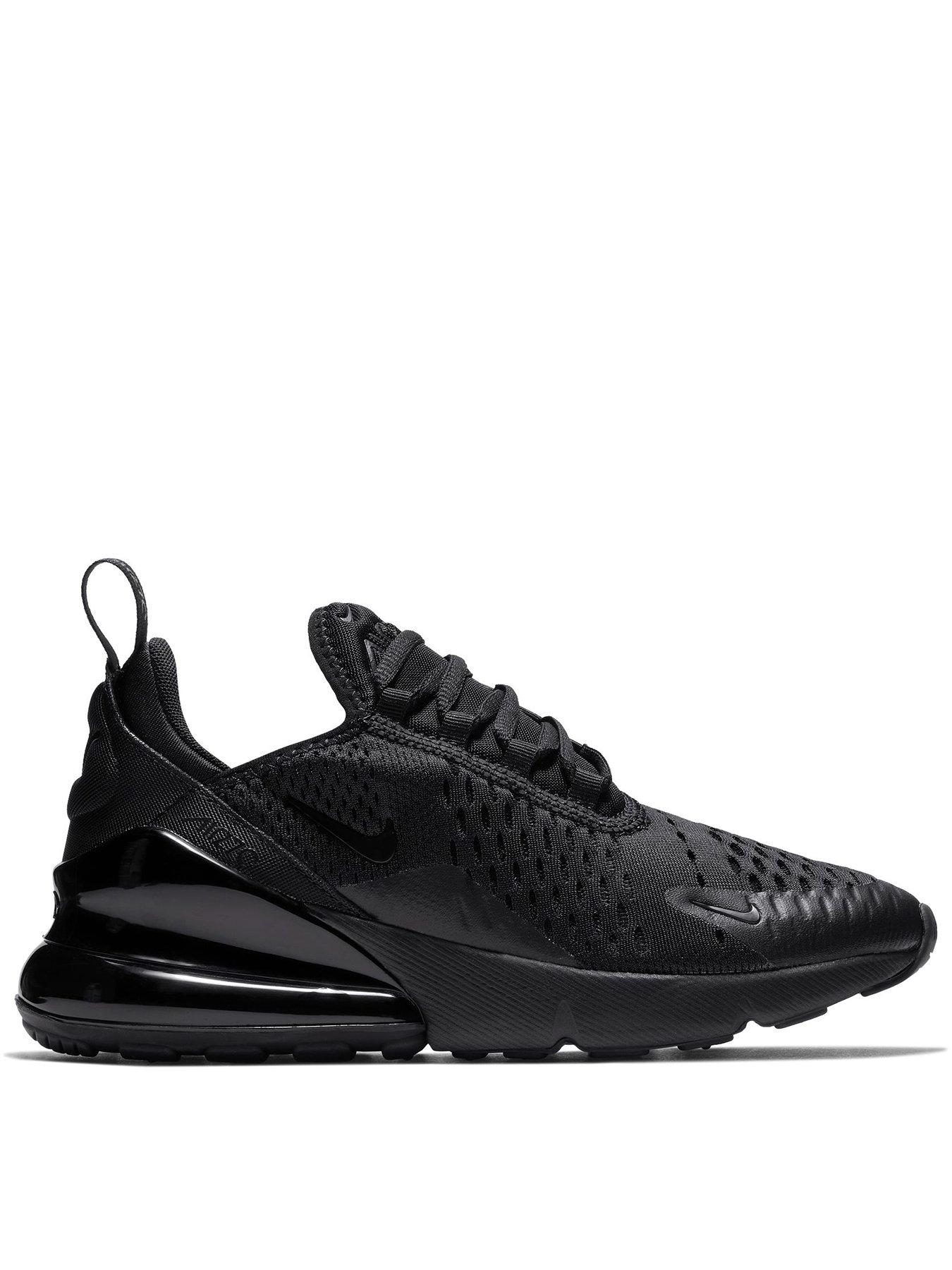 Nike Big Kids Nike Air Max 270 & Trainers, Black/Black, Size 5.5 Older