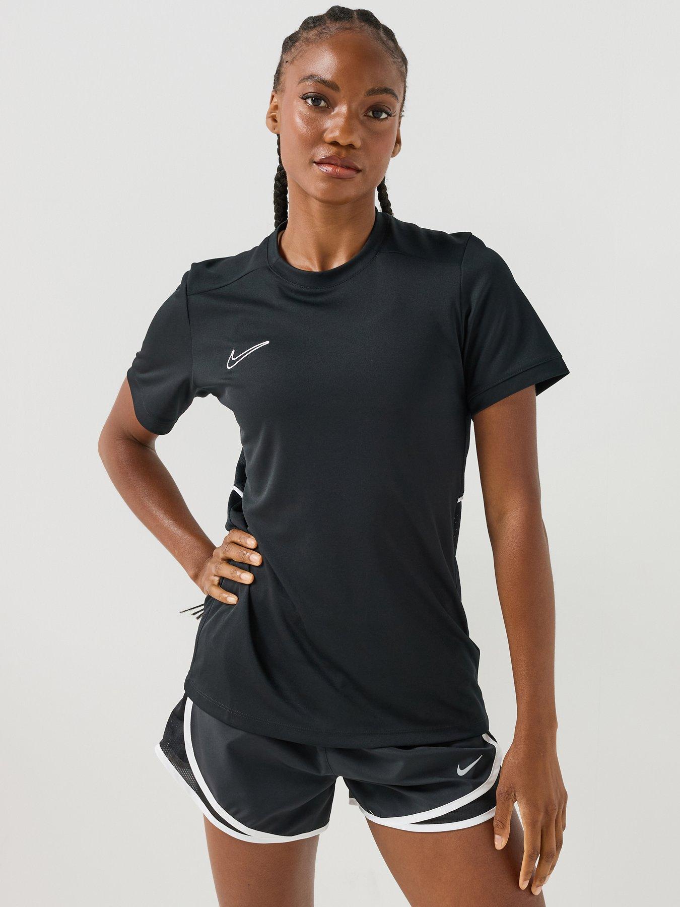 Nike Womens Academy 25 Short Sleeve T-Shirt - Black