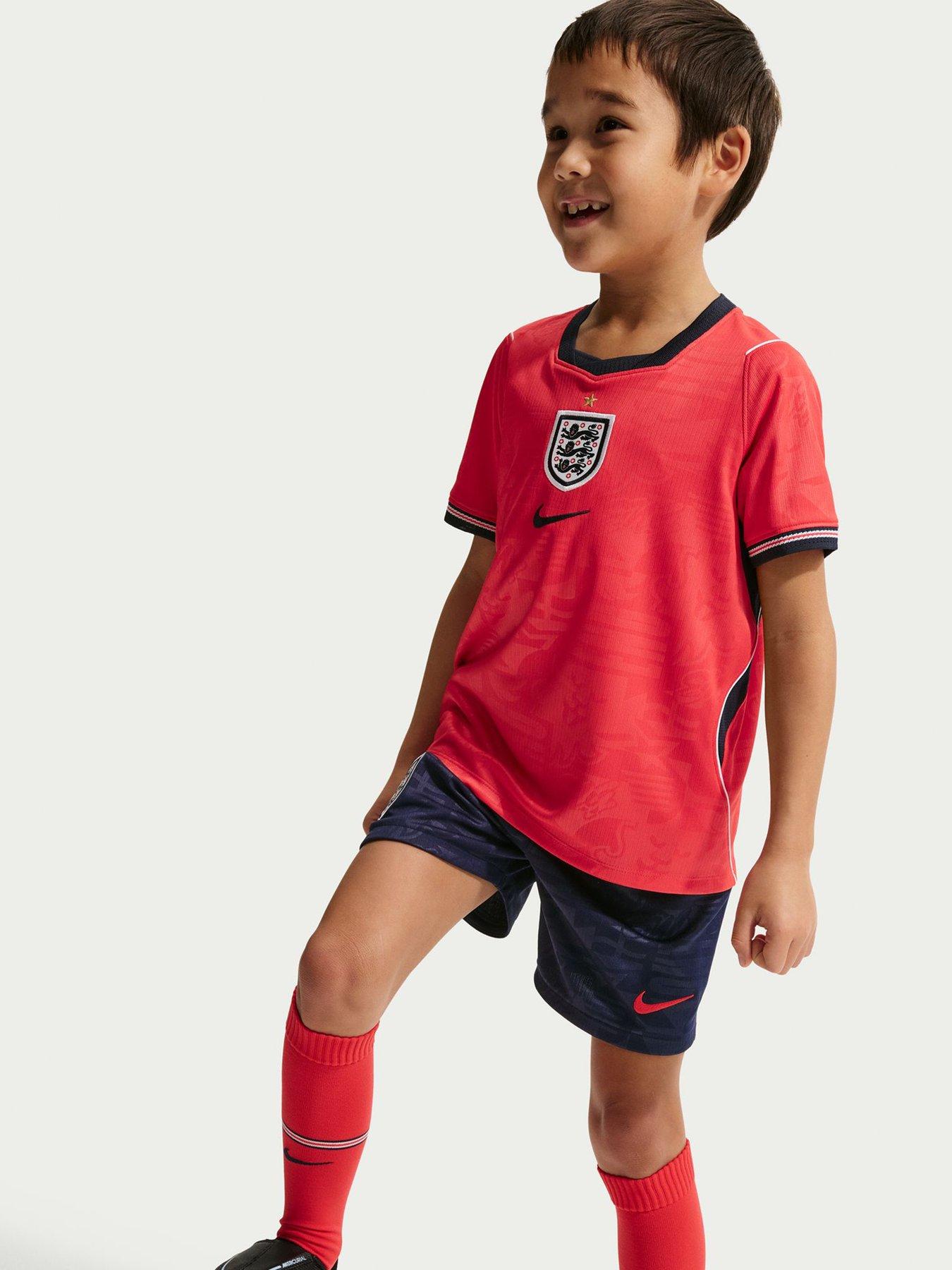 Nike Younger Kids England 2026 Dri-FIT Stadium Away Kit, Speed Red/Obsidian/White, Size Xl (7-8 Years)