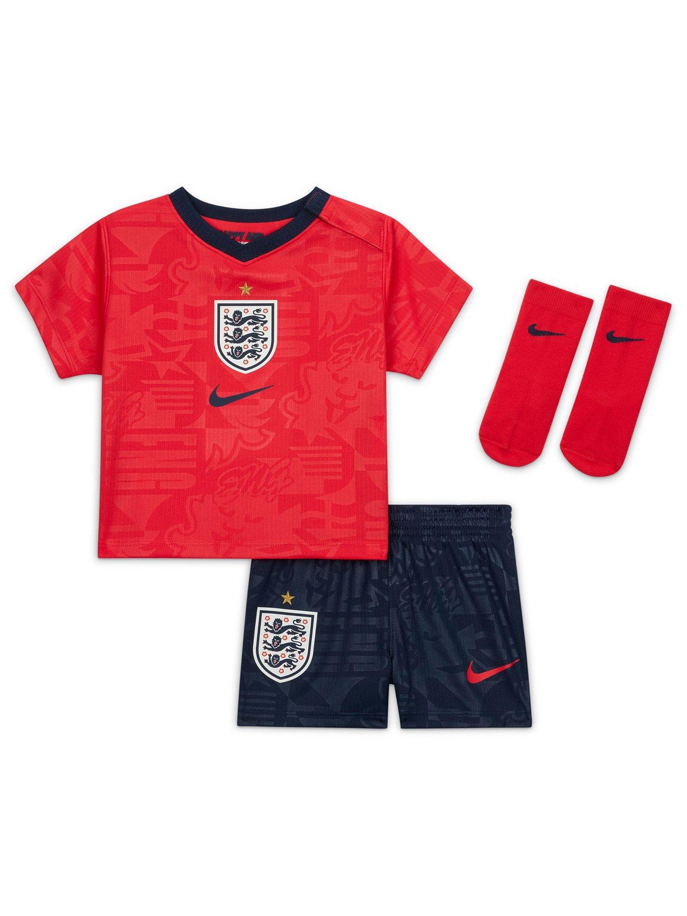 Image 1 of 3 of Nike Infants England 2026 Dri-FIT Stadium Away Kit &ndash; Red