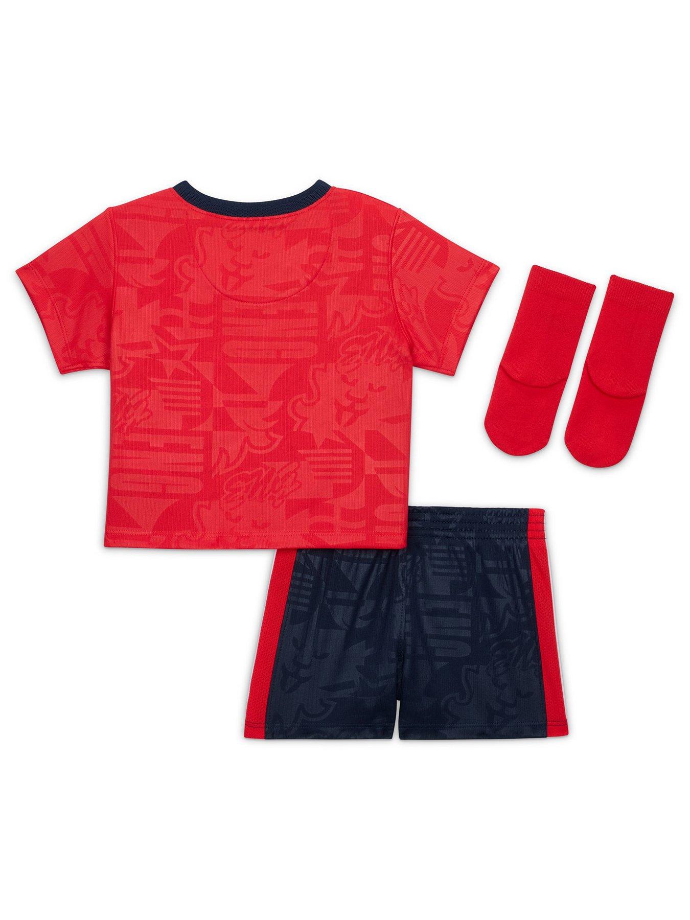 Image 2 of 3 of Nike Infants England 2026 Dri-FIT Stadium Away Kit &ndash; Red