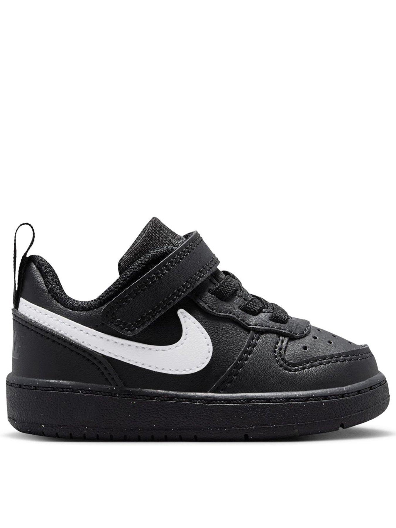 Image 1 of 7 of Nike Baby/Toddler Nike Court Borough Low Recraft Trainers - Black