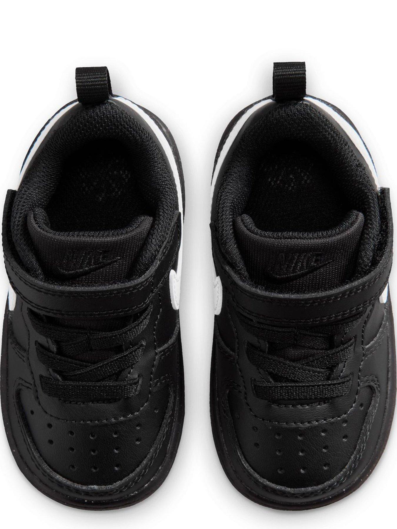 Image 4 of 7 of Nike Baby/Toddler Nike Court Borough Low Recraft Trainers - Black