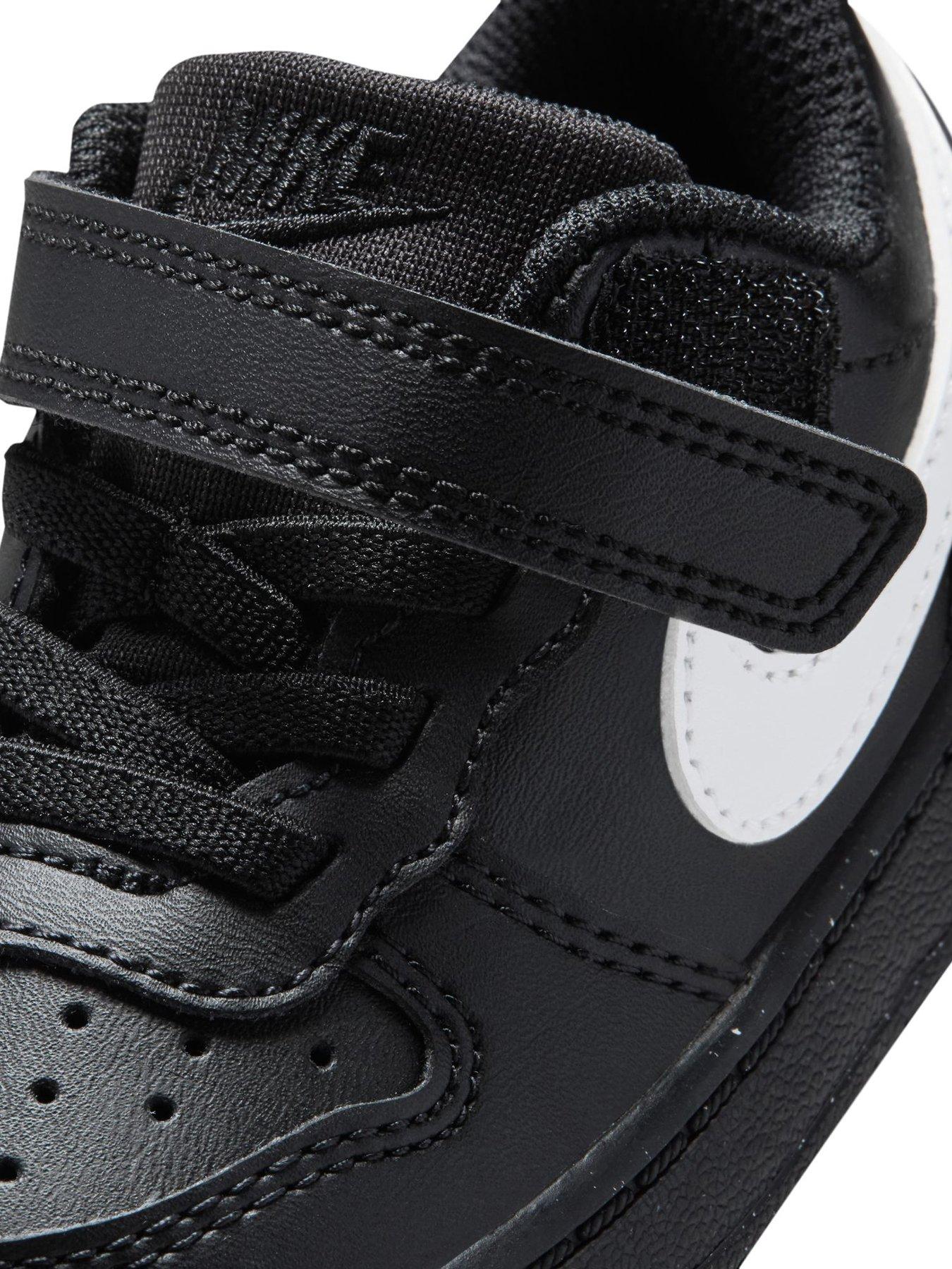 Image 6 of 7 of Nike Baby/Toddler Nike Court Borough Low Recraft Trainers - Black