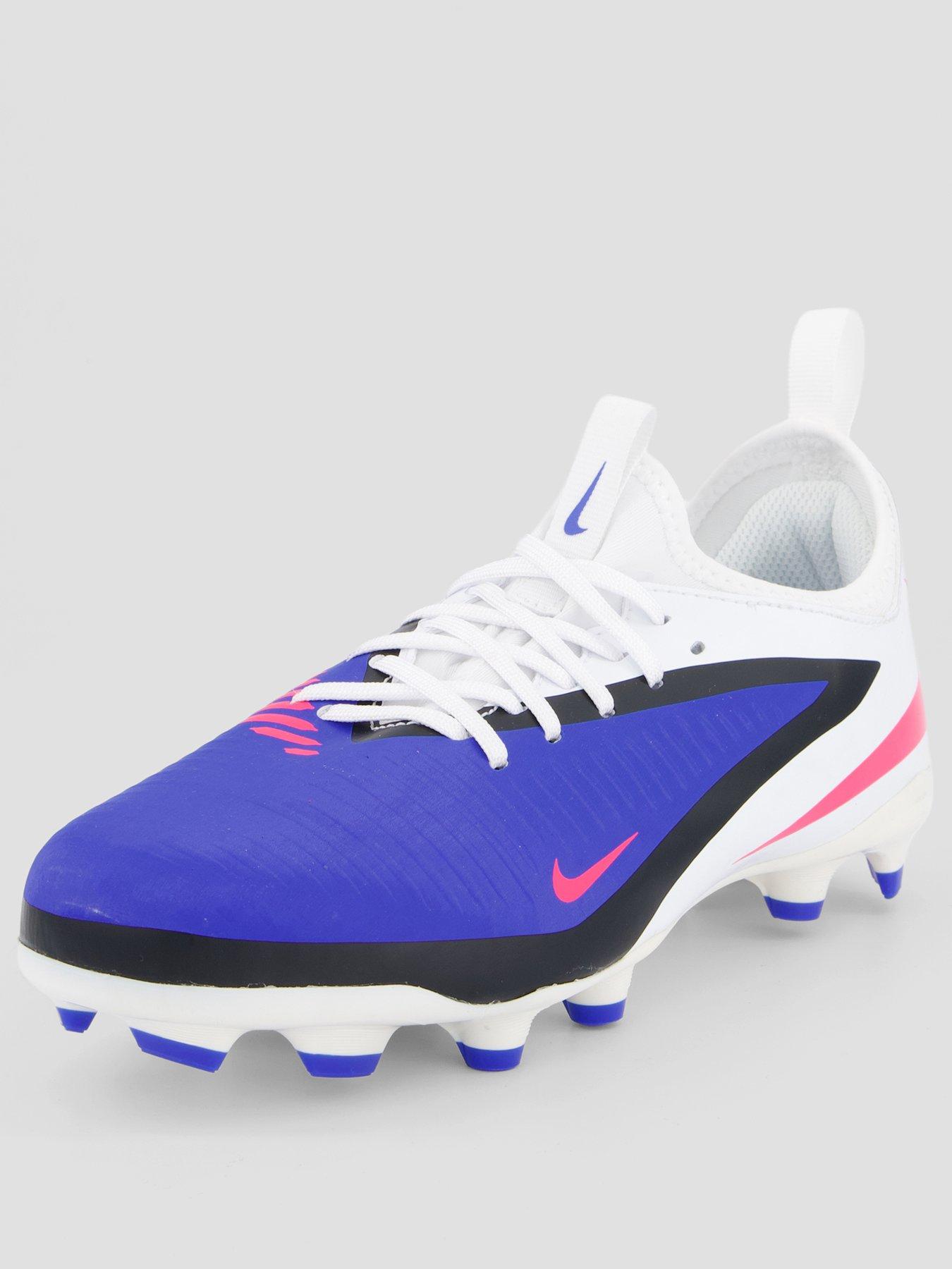Nike Youth Phantom 6 Low Academy Firm Ground Football Boots - Blue