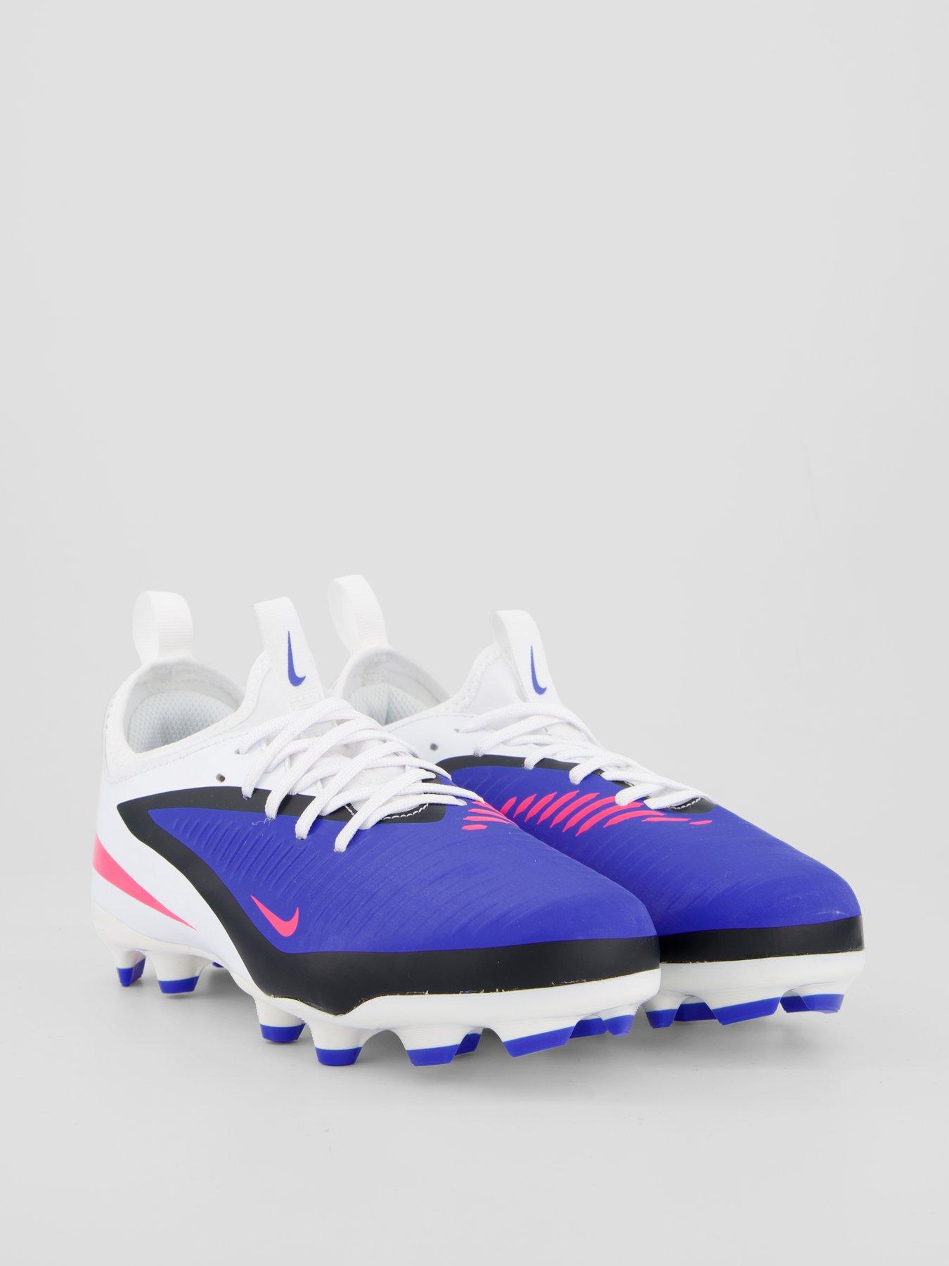 Nike Youth Phantom 6 Low Academy Firm Ground Football Boots - Blue