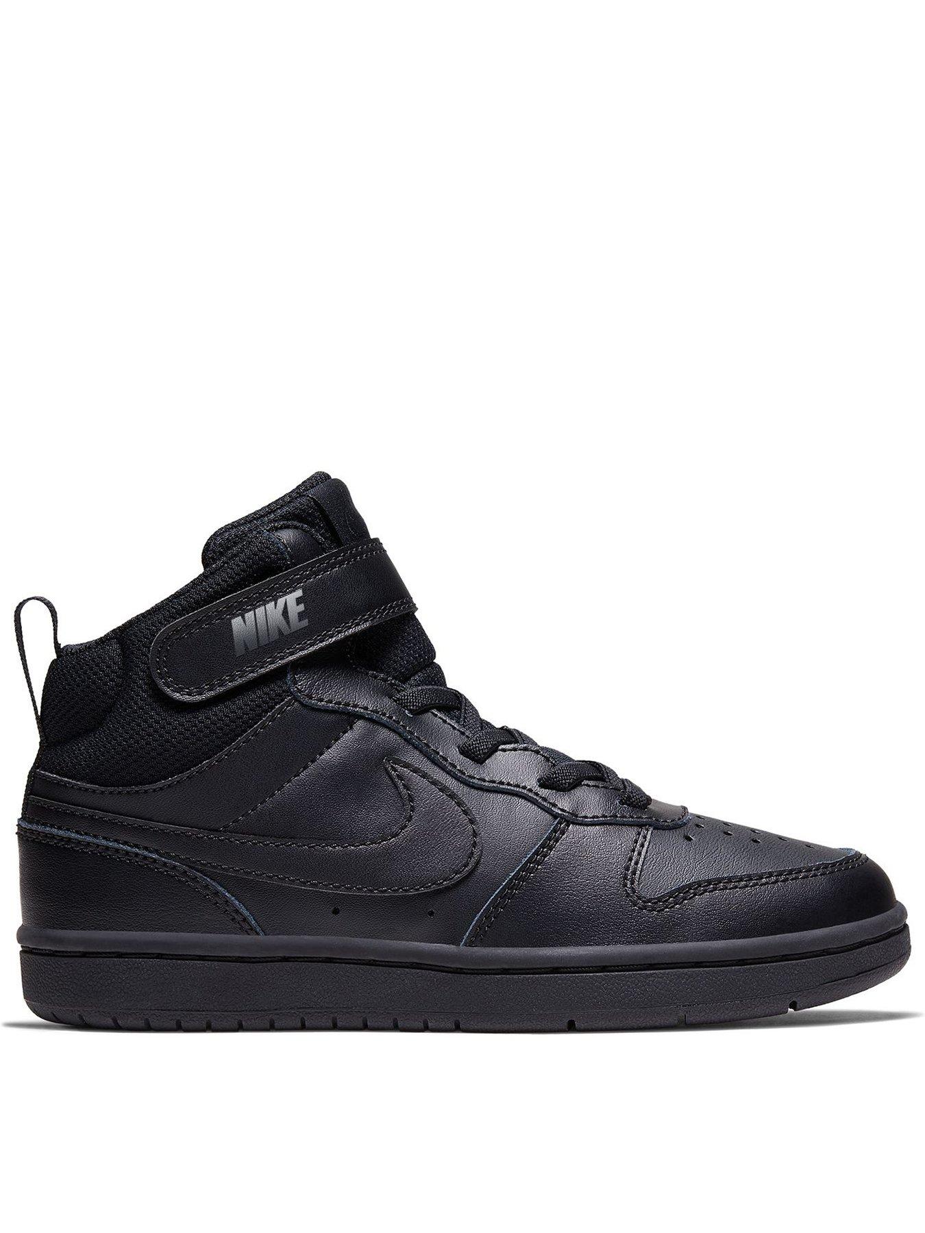 Image 1 of 4 of Nike Little Kids Nike Court Borough Mid 2 Trainers - Black