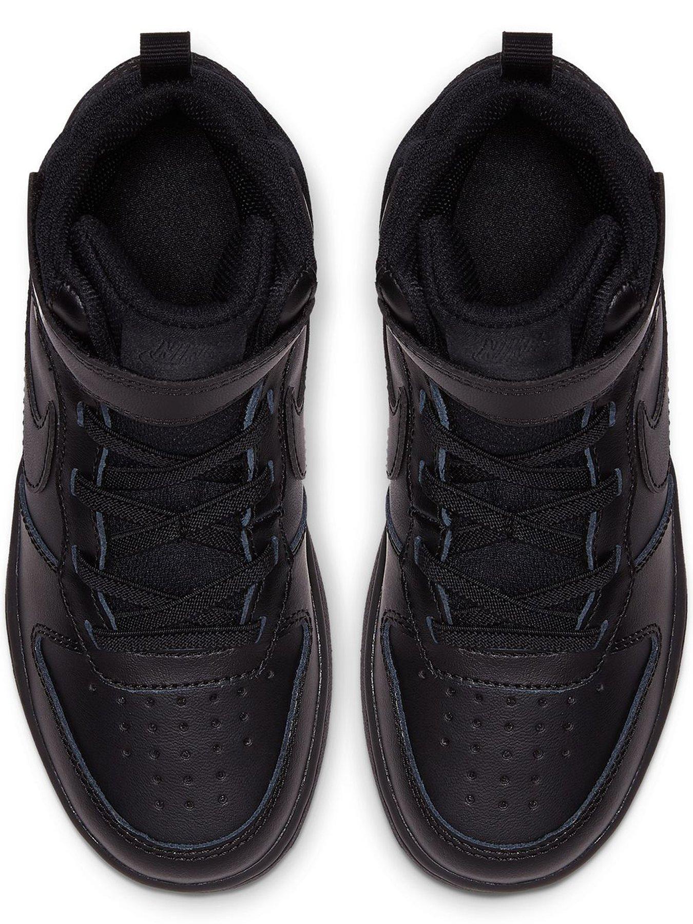 Image 2 of 4 of Nike Little Kids Nike Court Borough Mid 2 Trainers - Black