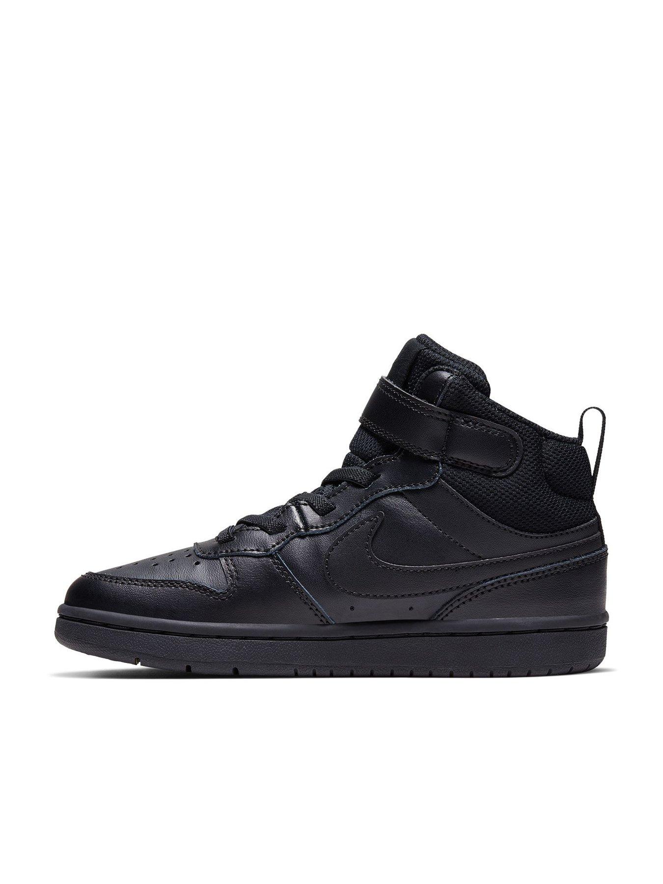 Image 4 of 4 of Nike Little Kids Nike Court Borough Mid 2 Trainers - Black