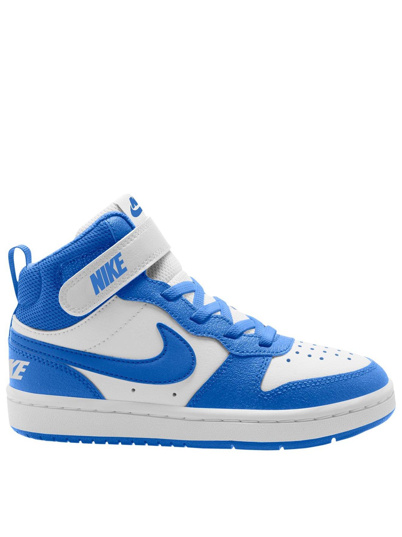 Image 1 of 4 of Nike Big Kids Nike Court Borough Mid 2 Trainers - White